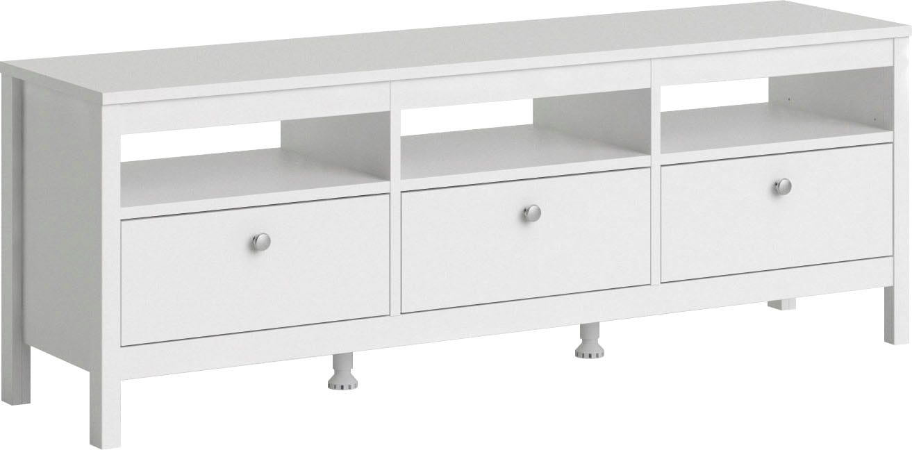 Home affaire TV-Bank »Madrid, TV-Möbel, Fernsehtisch, TV-Unit, Media-Möbel, Sideboard,« mit 3 Schubladen und 3 offenen Fächern, Breite 151 cm, Höhe 54 cm