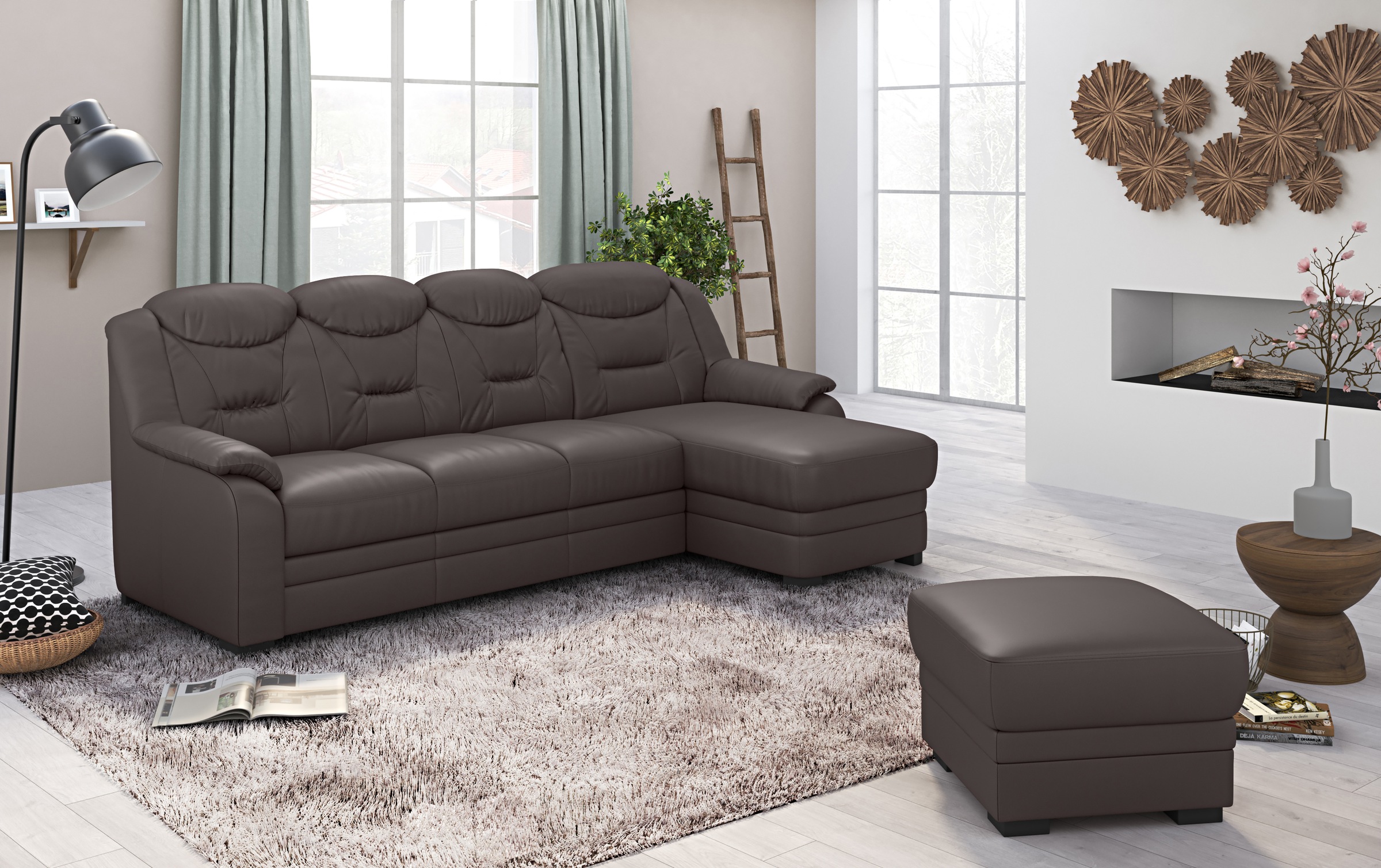 COTTA Ecksofa »Marcus L-Form« wahlweise mit Bettfunktion günstig online kaufen