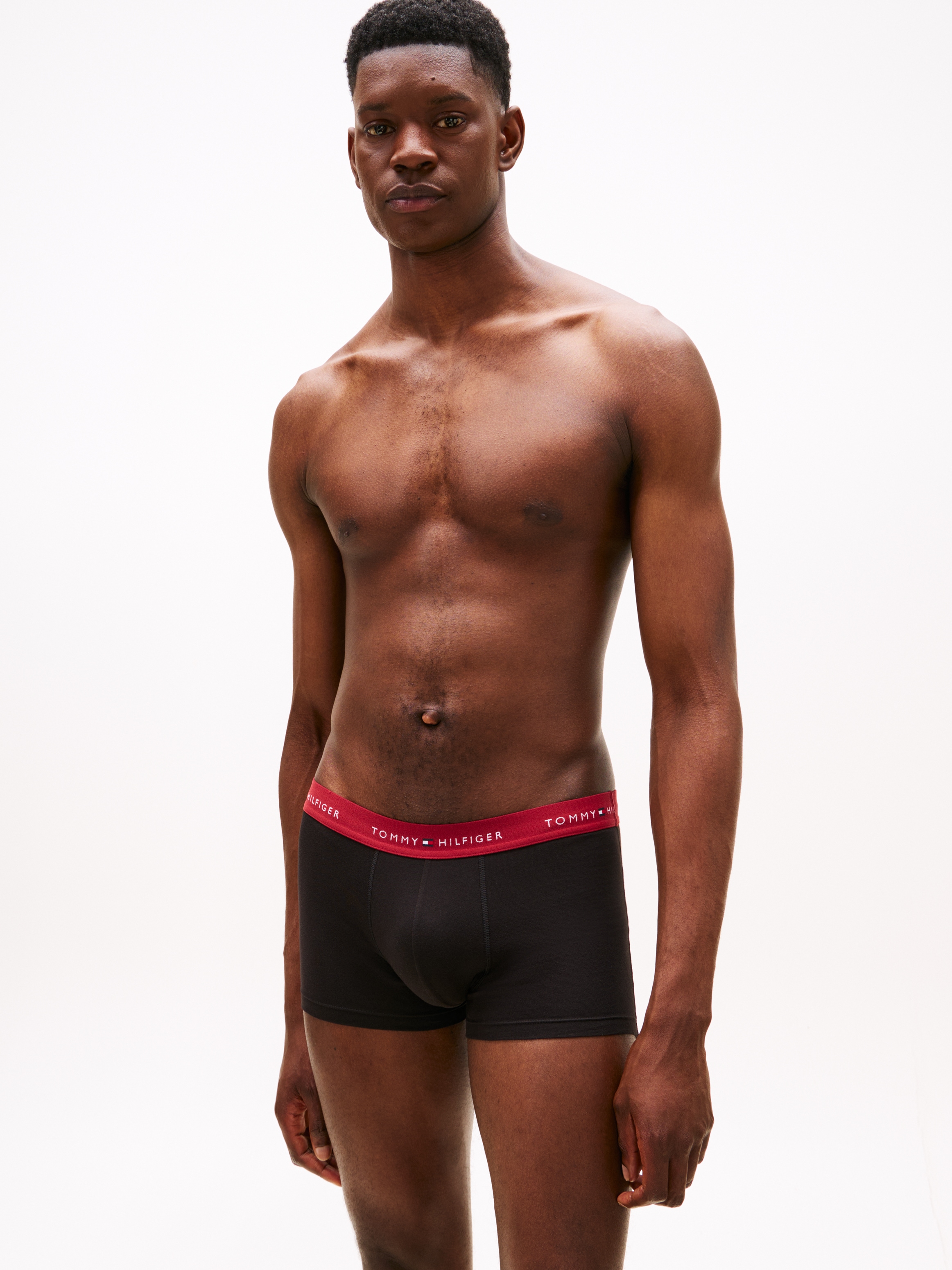 Tommy Hilfiger Underwear Trunk »3P WB TRUNK« Packung, 3er-Pack, 3 Stk. tlg., mit Logo-Elastikbund