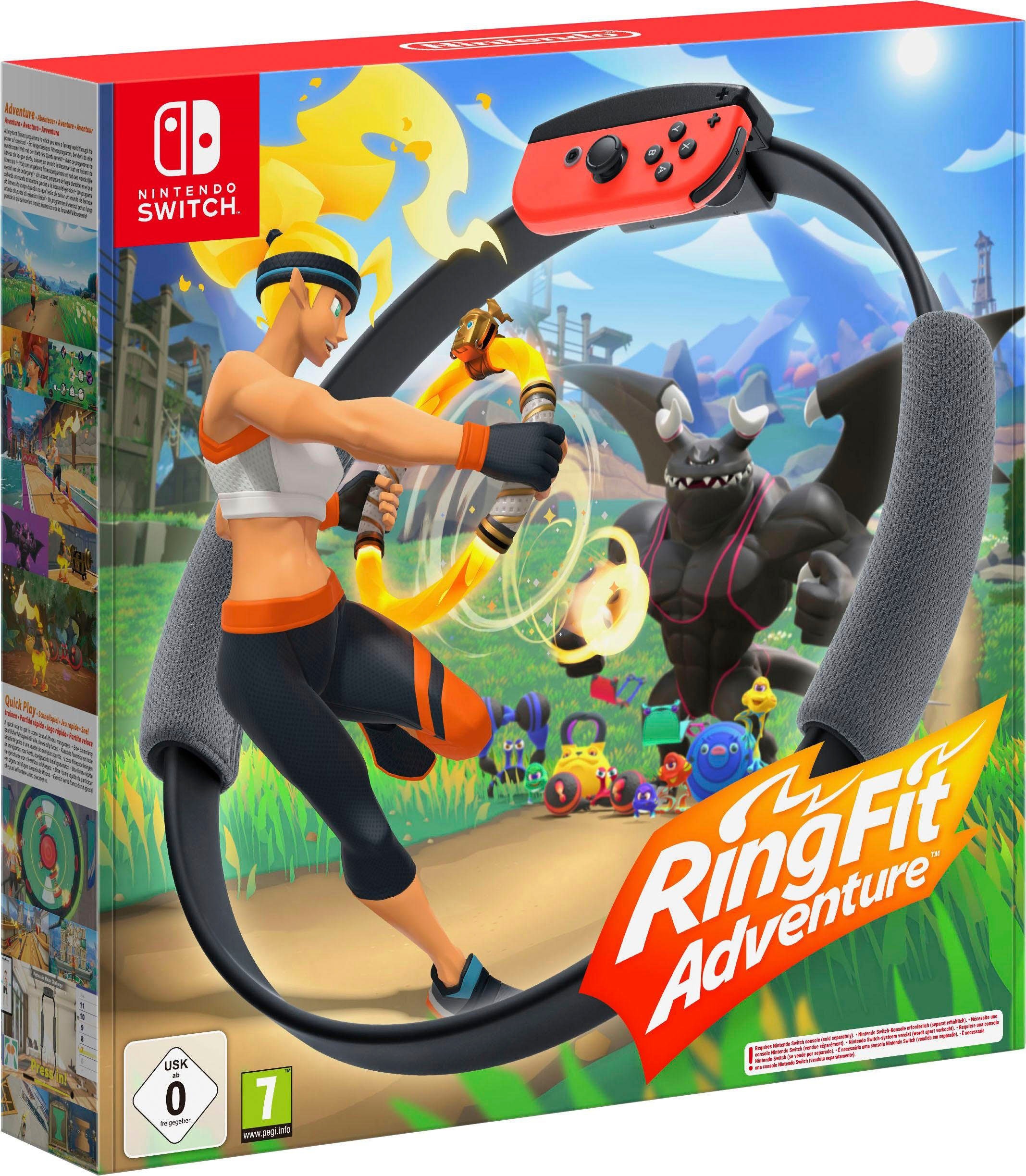 Nintendo Switch Spielekonsole, inkl. Ring Fit Adventure