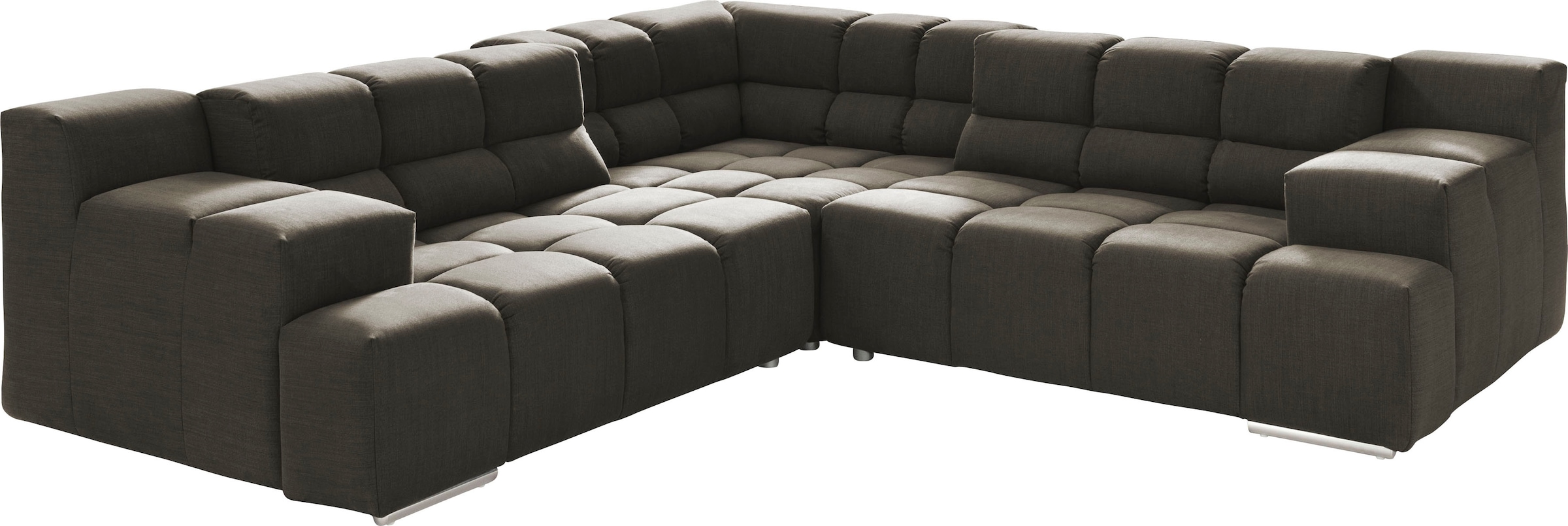 designwerk Ecksofa »Temple L-Form, tolles Designsofa«, mit Sitztiefenverstellung