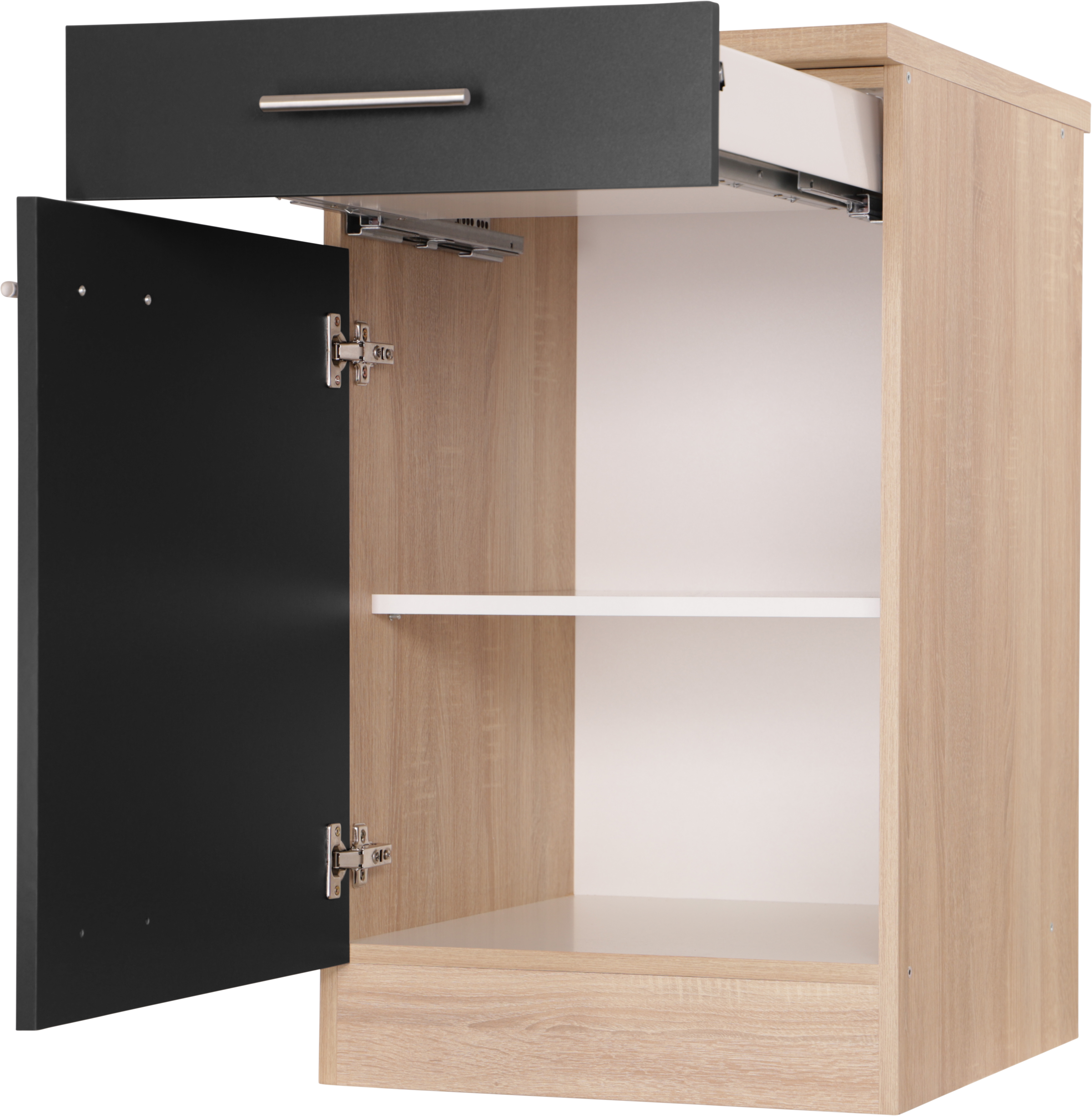 RESPEKTA Unterschrank »Merle« Breite 50 cm, Soft-Close, Griffe aus Metall, 85 cm Arbeitshöhe