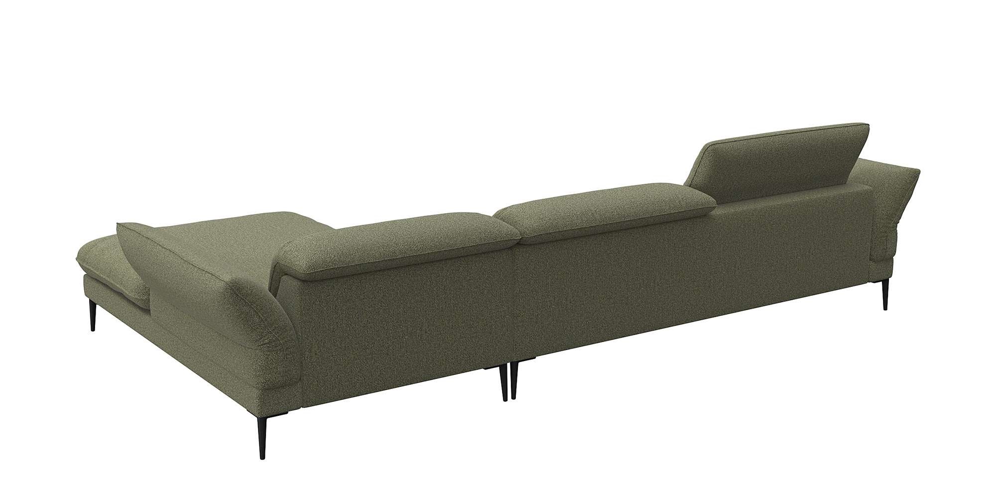 FLEXLUX Ecksofa »Salino, Funktionssofa mit Recamiere, Relaxsofa, Ecksofa«, Sofa mit Arm- und Kopfteil-Verstellungen, Kaltschaum & Stahl-Wellen