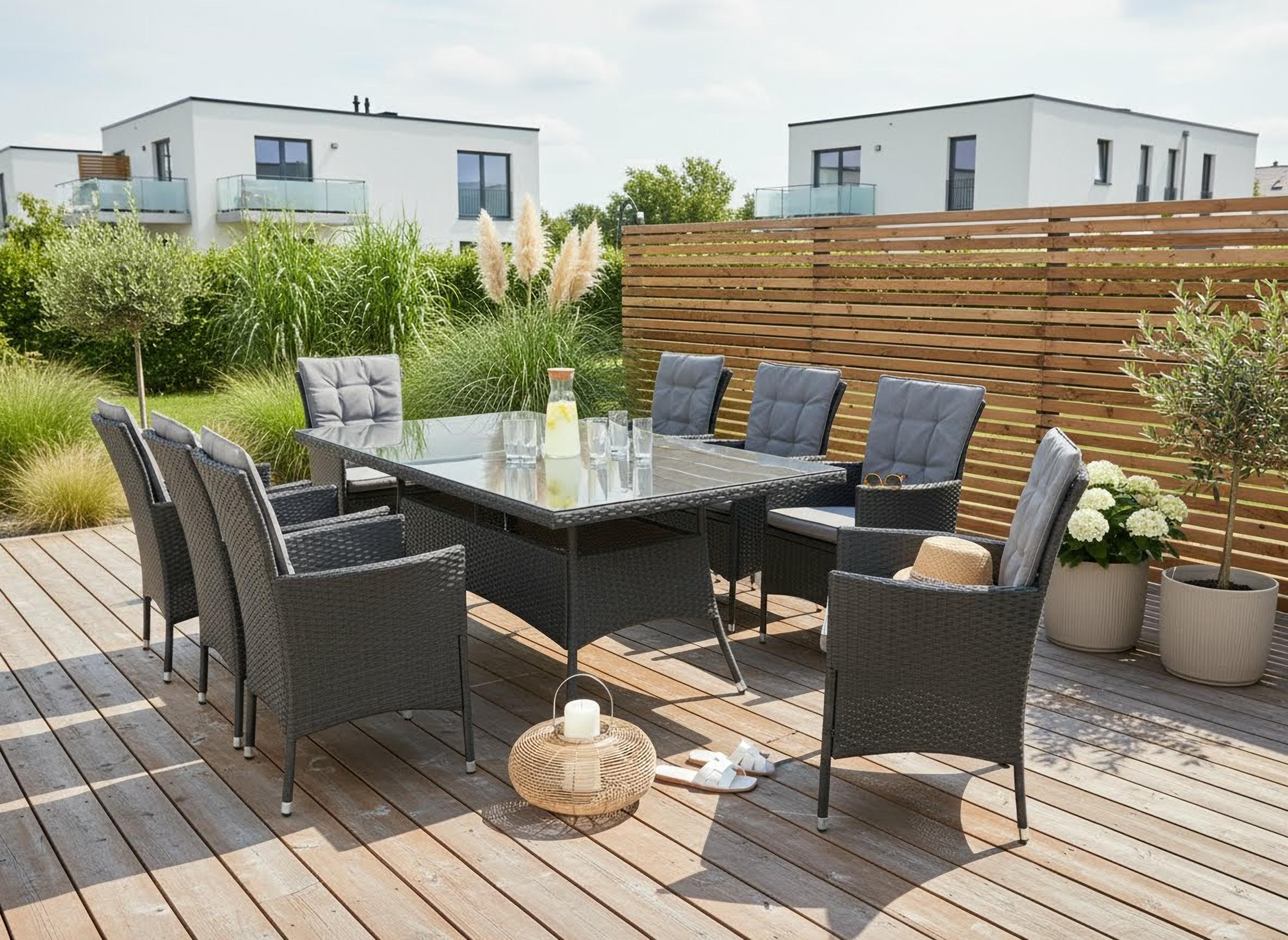 Creativ home Windlicht »Laterne ALEGRE, mit Henkel« Kerzenhalter aus Naturweide, Ø 33 cm