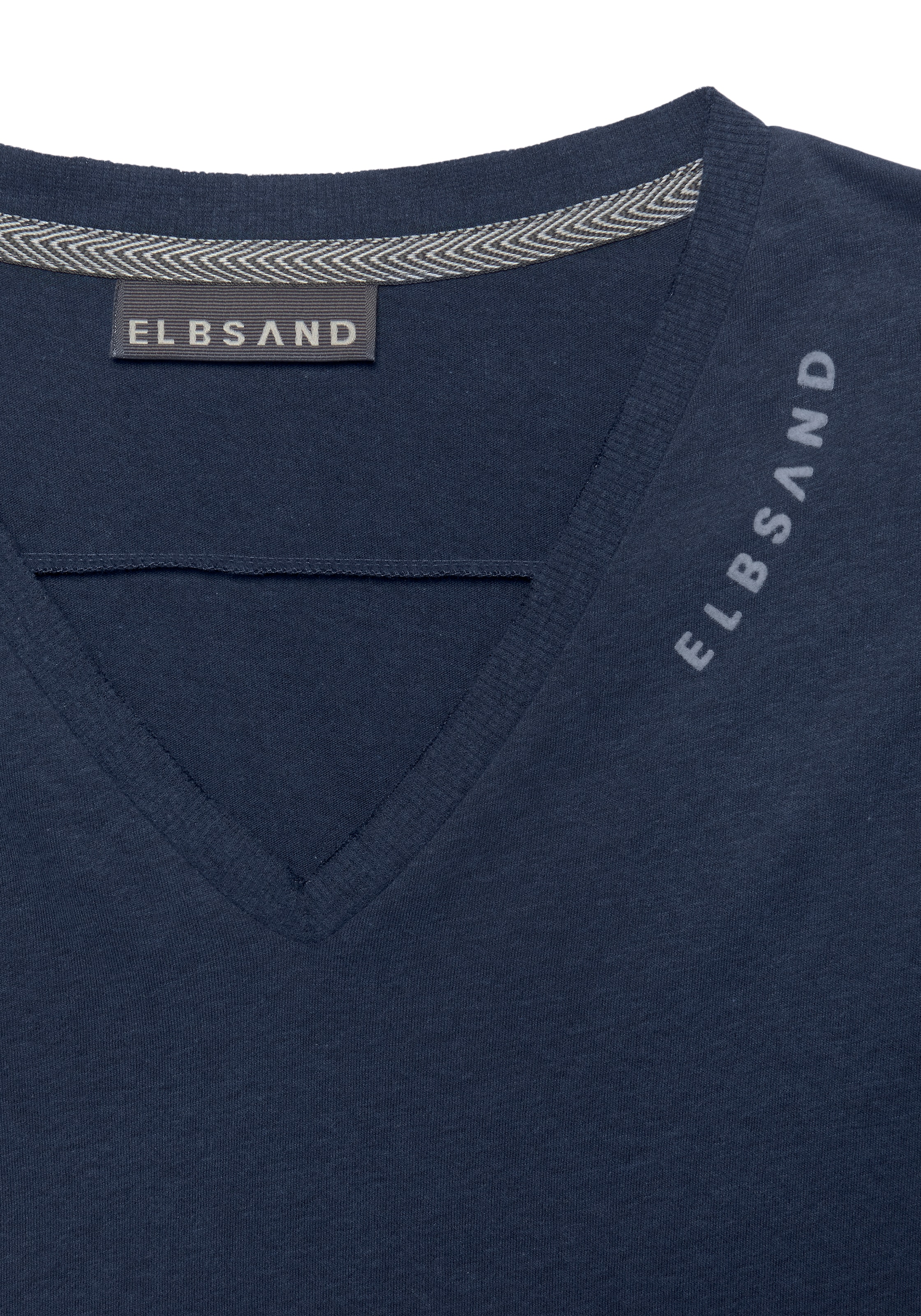 Elbsand T-Shirt »Talvi«, mit Flockprint online bestellen | Rundhalsshirts