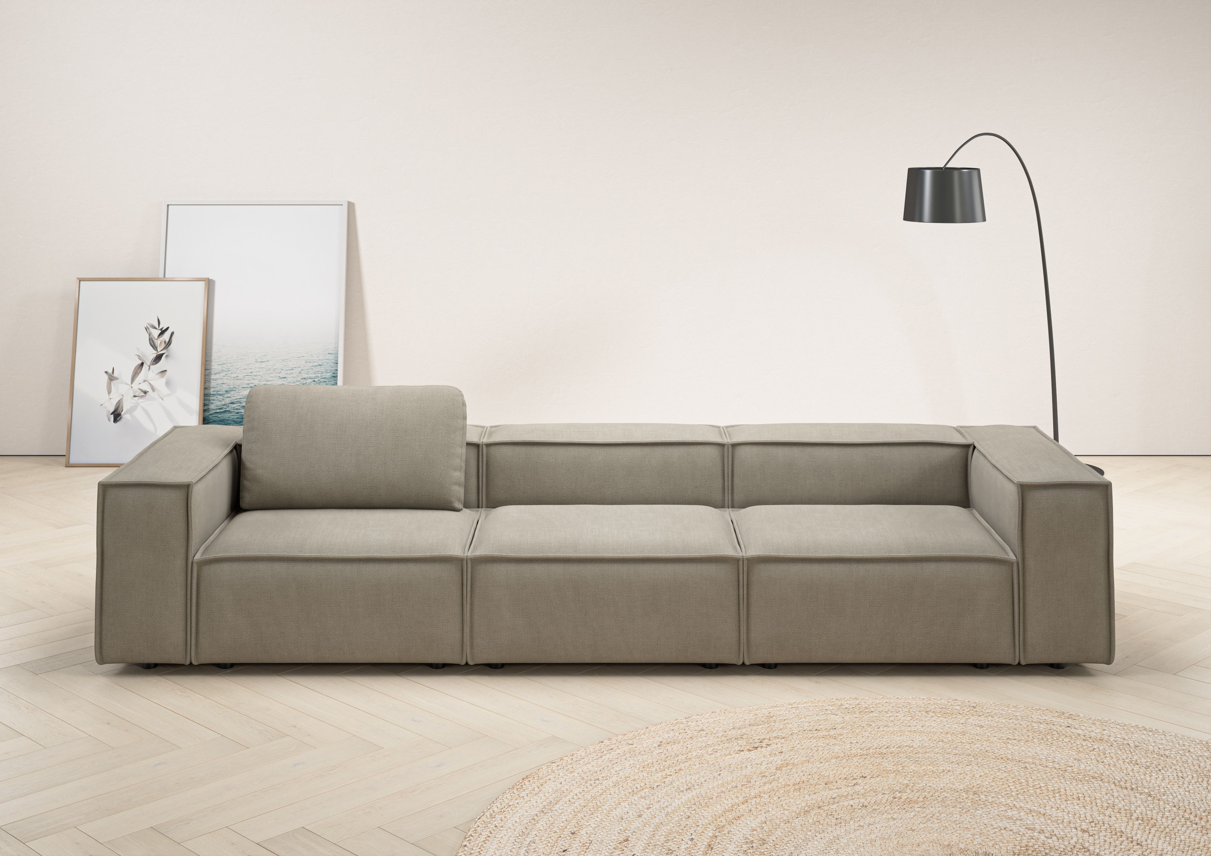 Home affaire 3,5-Sitzer »Watertown, modernes Big-Sofa XXL, 336 cm Breite, a günstig online kaufen