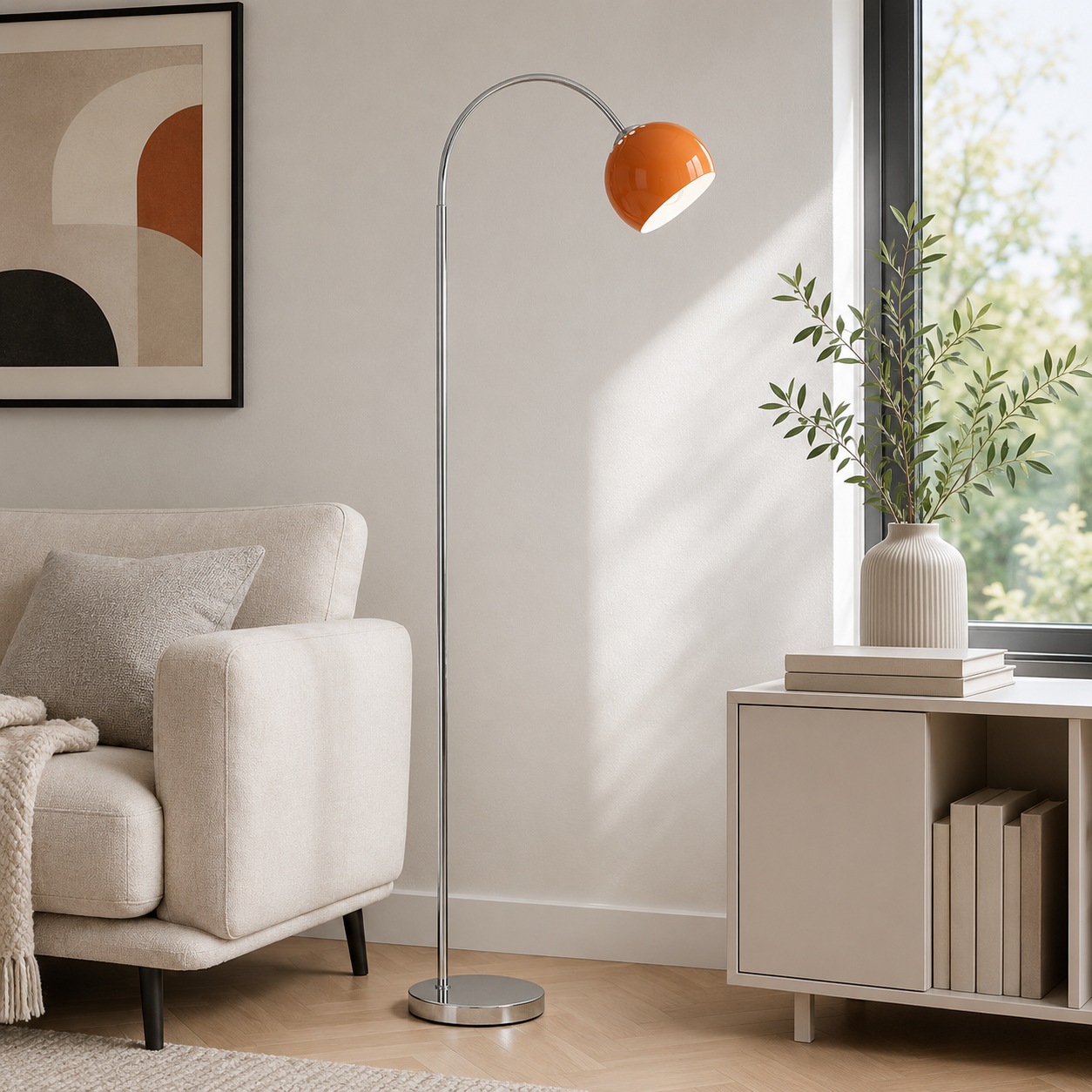 Brilliant Bogenlampe »Helen« E27 1 Stk. Bogenleuchte, E27 Fassung, 170x51 cm, Metall