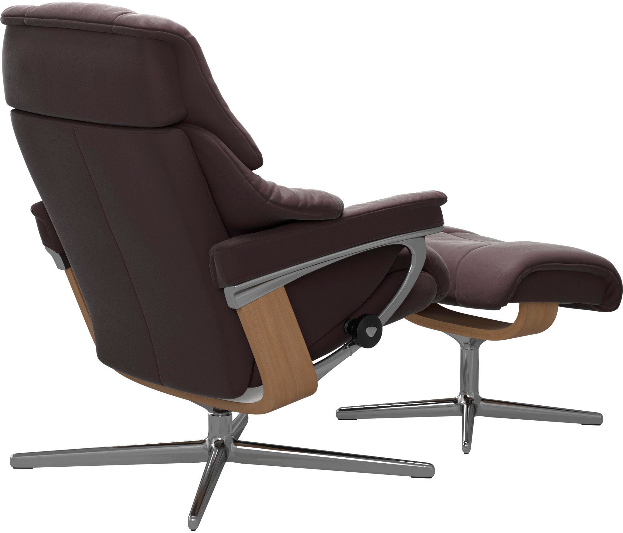 Stressless® Fußhocker »Reno«, mit Cross Base, Größe S, M & L, Holzakzent Eiche