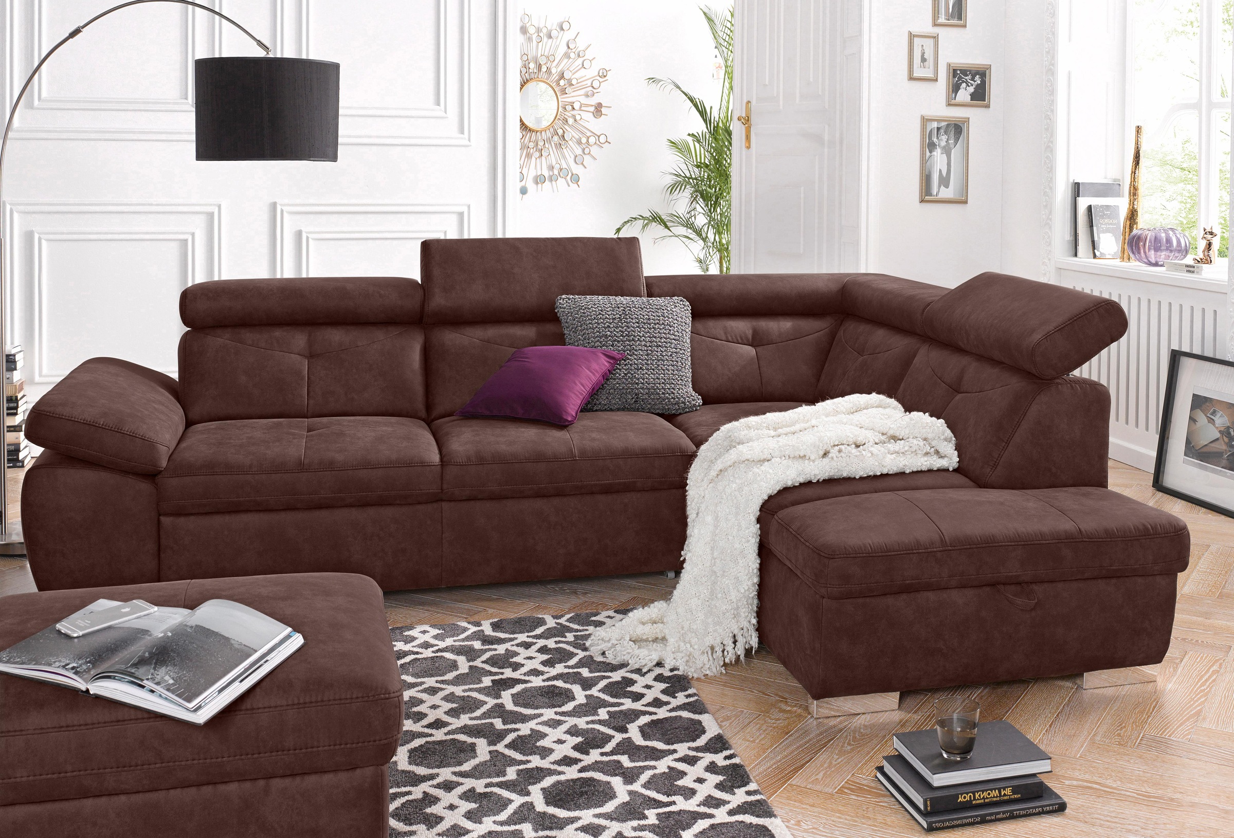 exxpo - sofa fashion Ecksofa »Spring, super bequem und komfortabel mit Armt günstig online kaufen