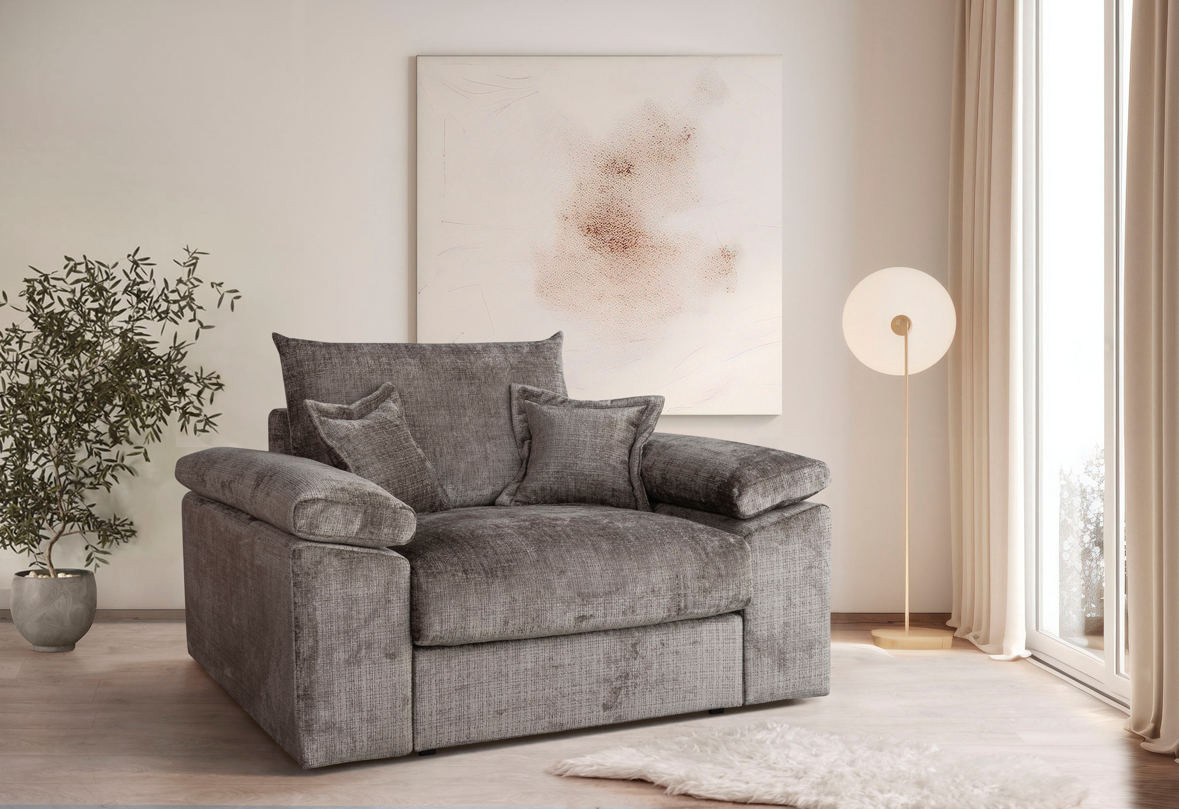 Home affaire XXL-Sessel »Soft&Cosy, B: 151 cm« Mega-Sessel, Cord oder Cheni günstig online kaufen