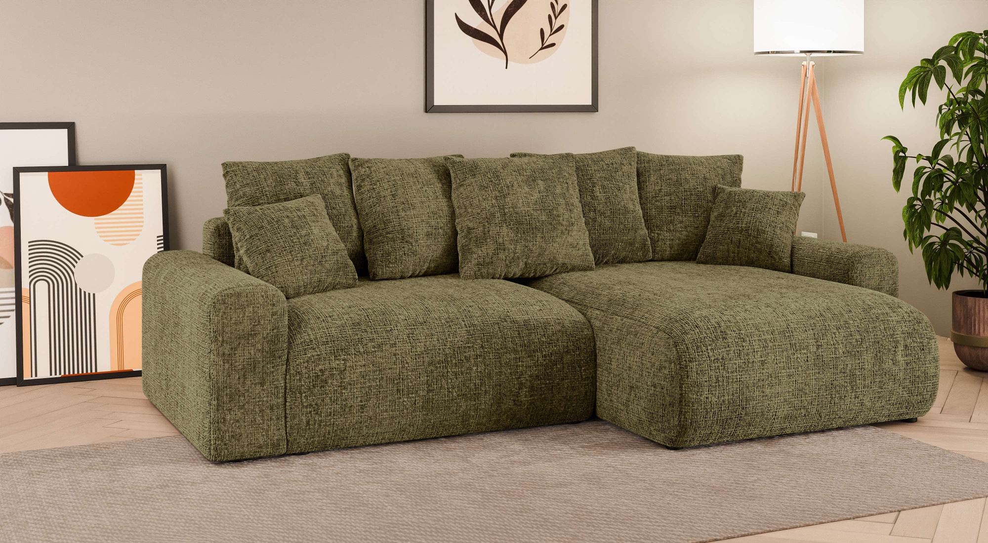 Home affaire Ecksofa »LAKESIDE klein mit Bettfunktion und Bettkasten, B/T/H günstig online kaufen