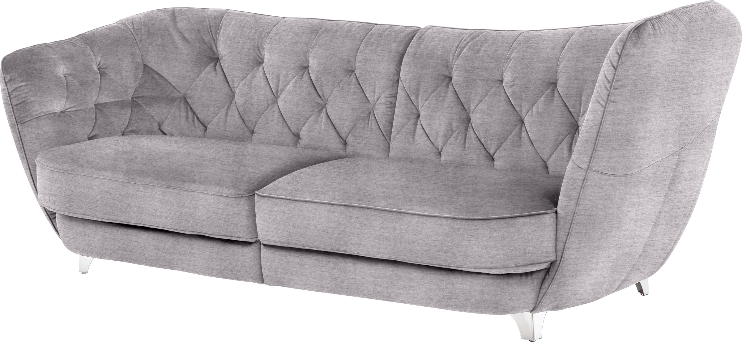 Leonique Big-Sofa »Retro«, stylischer Hochlehner günstig online kaufen