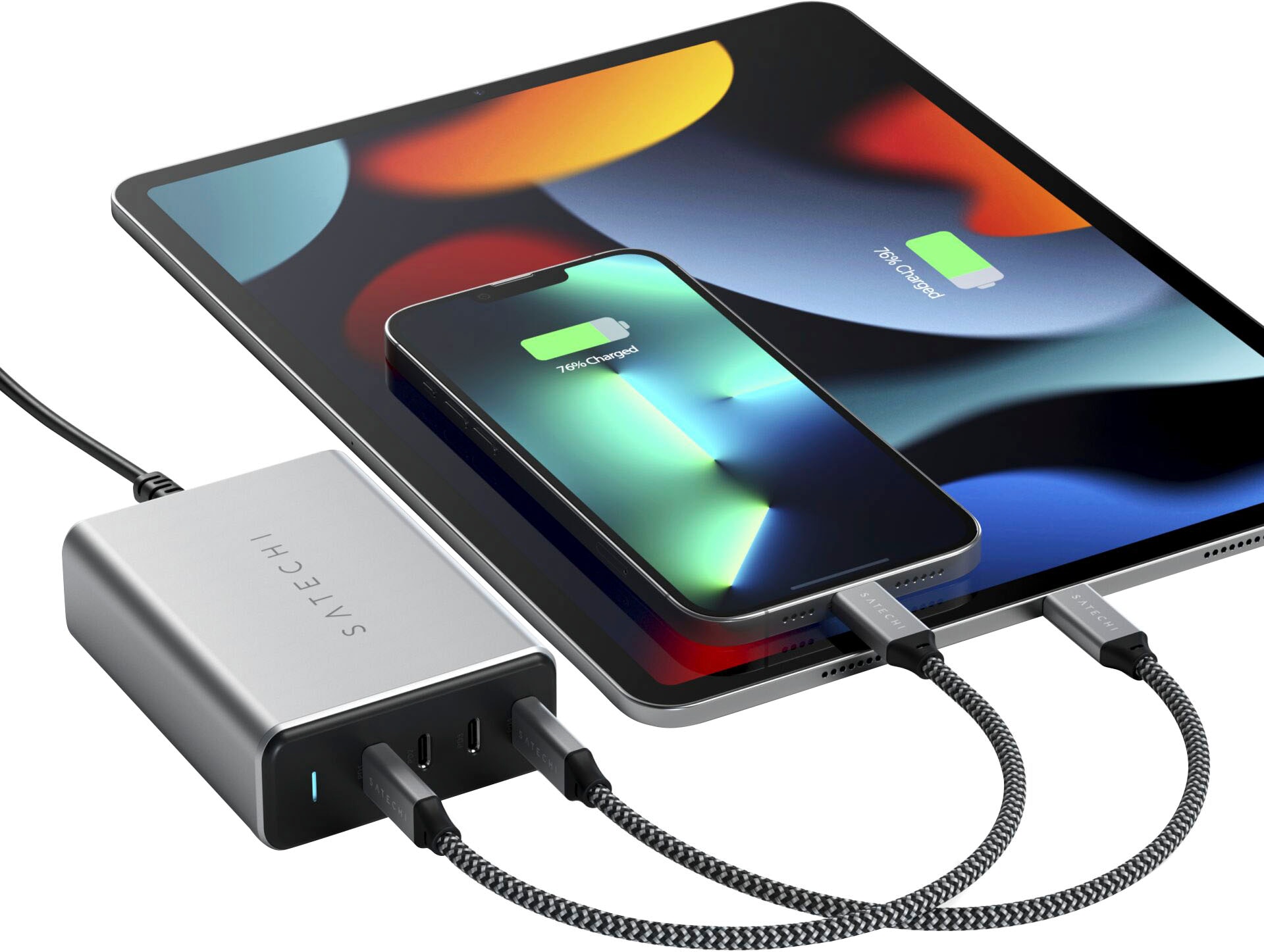 Satechi USB-Ladegerät »165W USB-C 4-Port PD GaN Charger« 1 Stk. tlg.