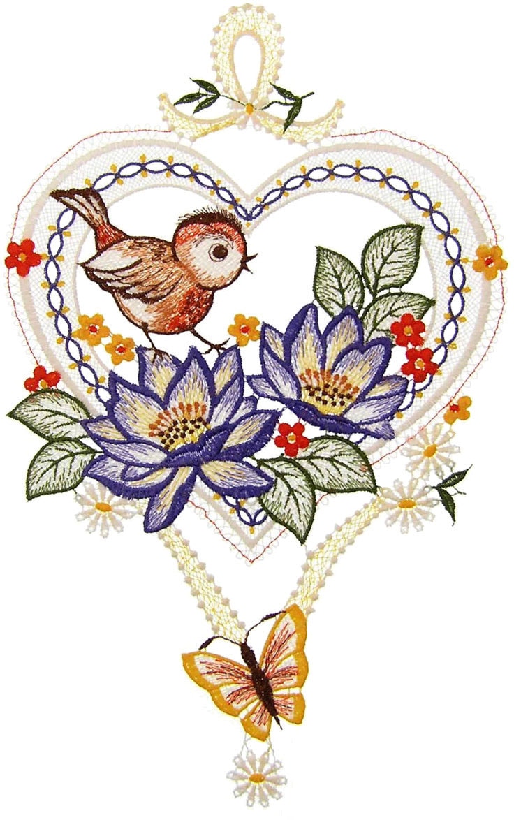 Fensterbild "Fensterbild "Sommergruß" farbig", bunt, B:20cm H:32cm