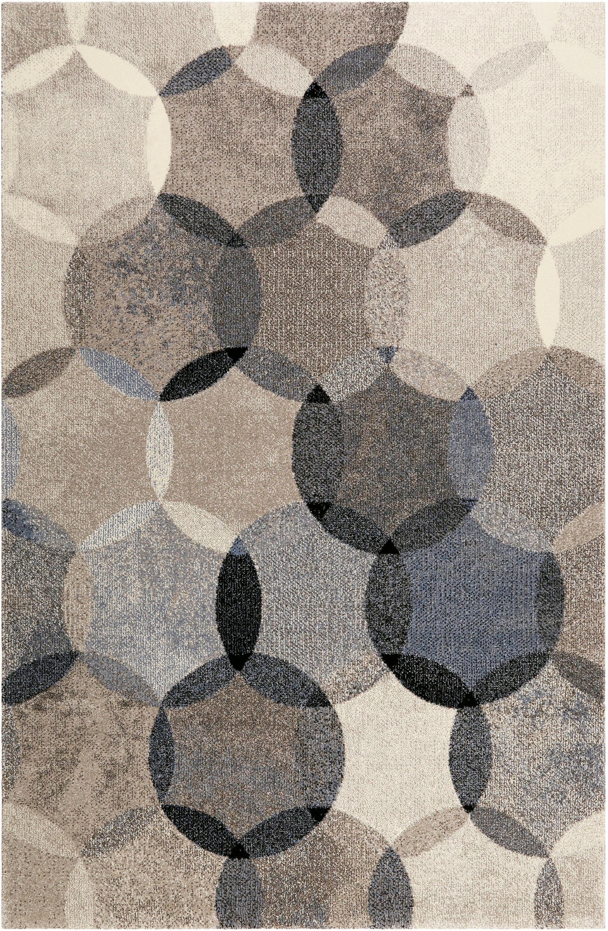 Esprit Teppich »Modernina ESP-3378«, rechteckig, 13 mm Höhe, weicher Kurzflor in modernem Design, Wohnzimmer, Schlafzimmer, bunt