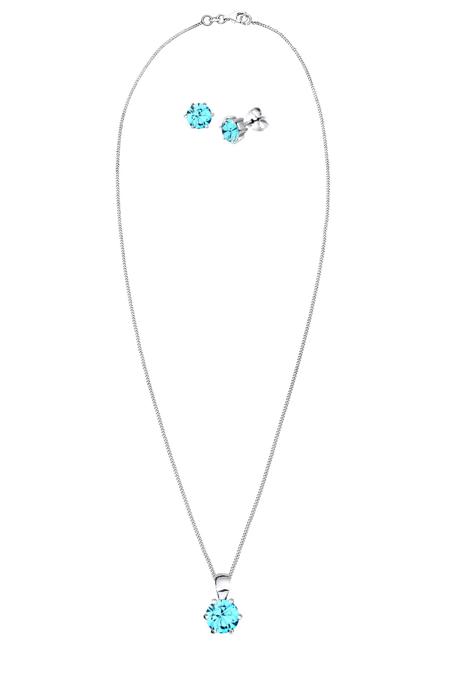 Elli Schmuckset »925 Sterling Silber, mit Kristallen von Swarovski®«