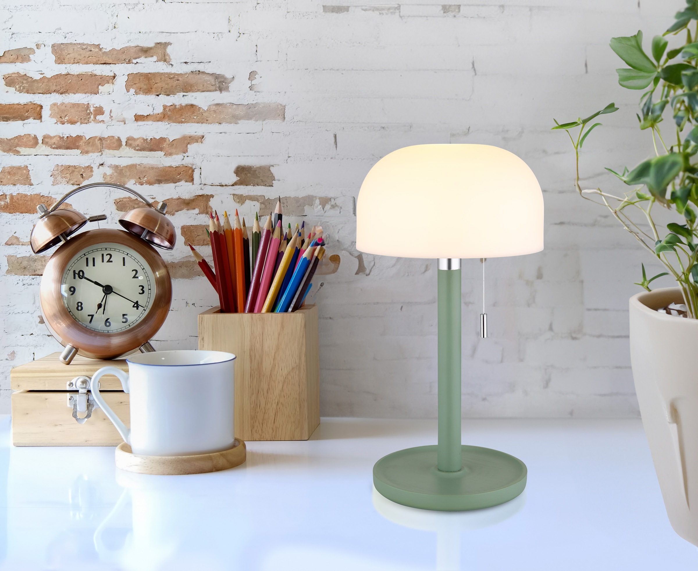 GLOBO LIGHTING LED Tischleuchte »NORMAN«, LED fest integriert, CCT-Funktion günstig online kaufen