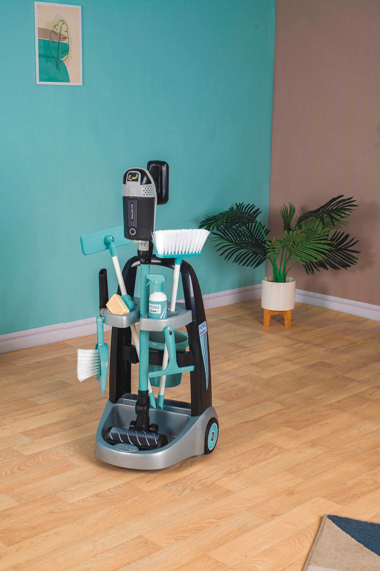 Smoby Kinder-Putzwagen »Rowenta Reinigungstrolley«, Staubsauger mit Sound; Made in Europe