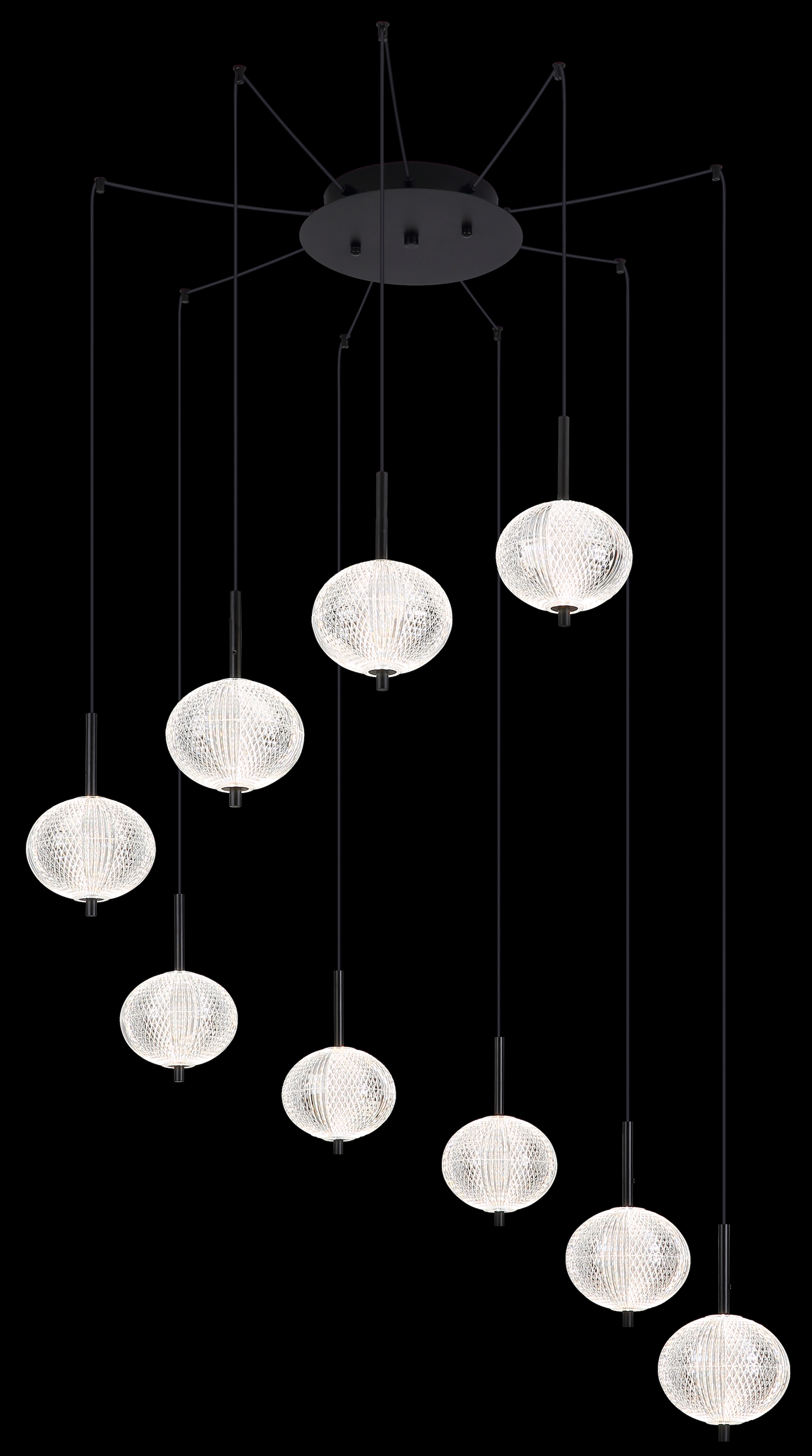 GLOBO LIGHTING LED Pendelleuchte »AIDA«, Leuchtmittel LED-Modul | LED fest integriert, Hängelampe/Hängeleuchte/Wohnzimmer/Esstisch/elegant