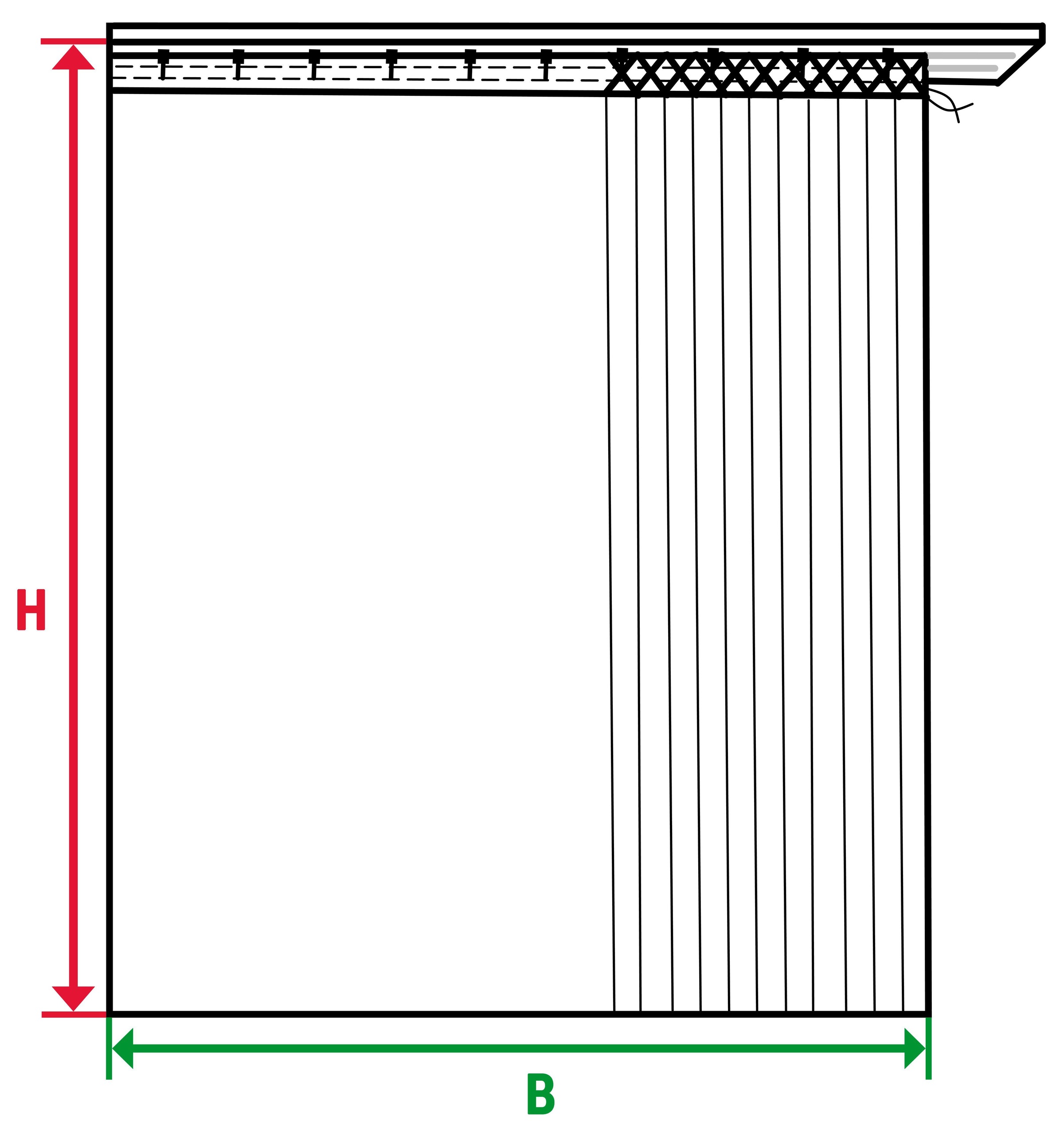 APELT Vorhang »ALASKA«, (1 St.), HxB: 245x141, Alaska, Fertigschal mit Unte günstig online kaufen