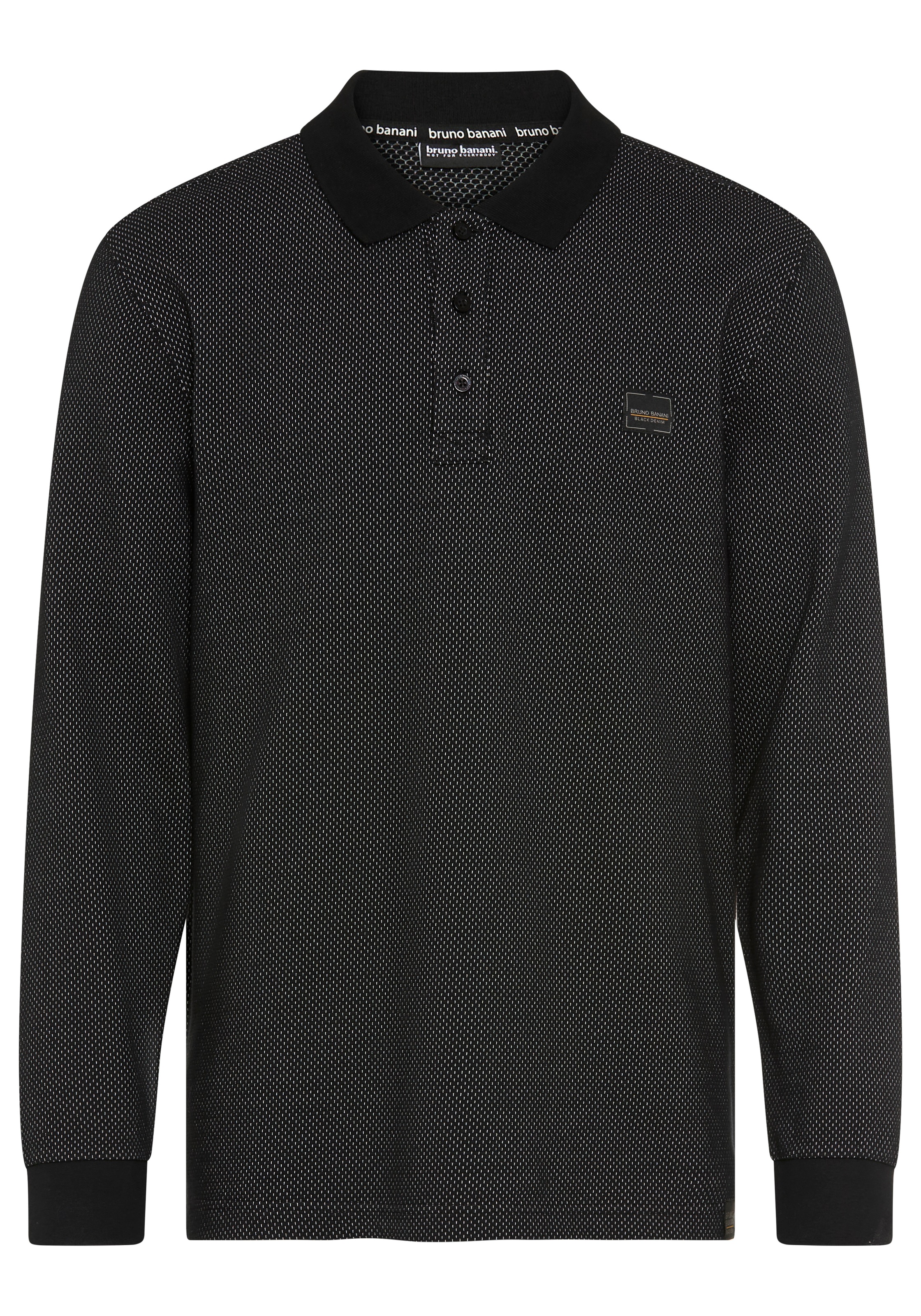 Bruno Banani Poloshirt Markante Melange-Struktur trifft auf zeitlosen Polo-Style