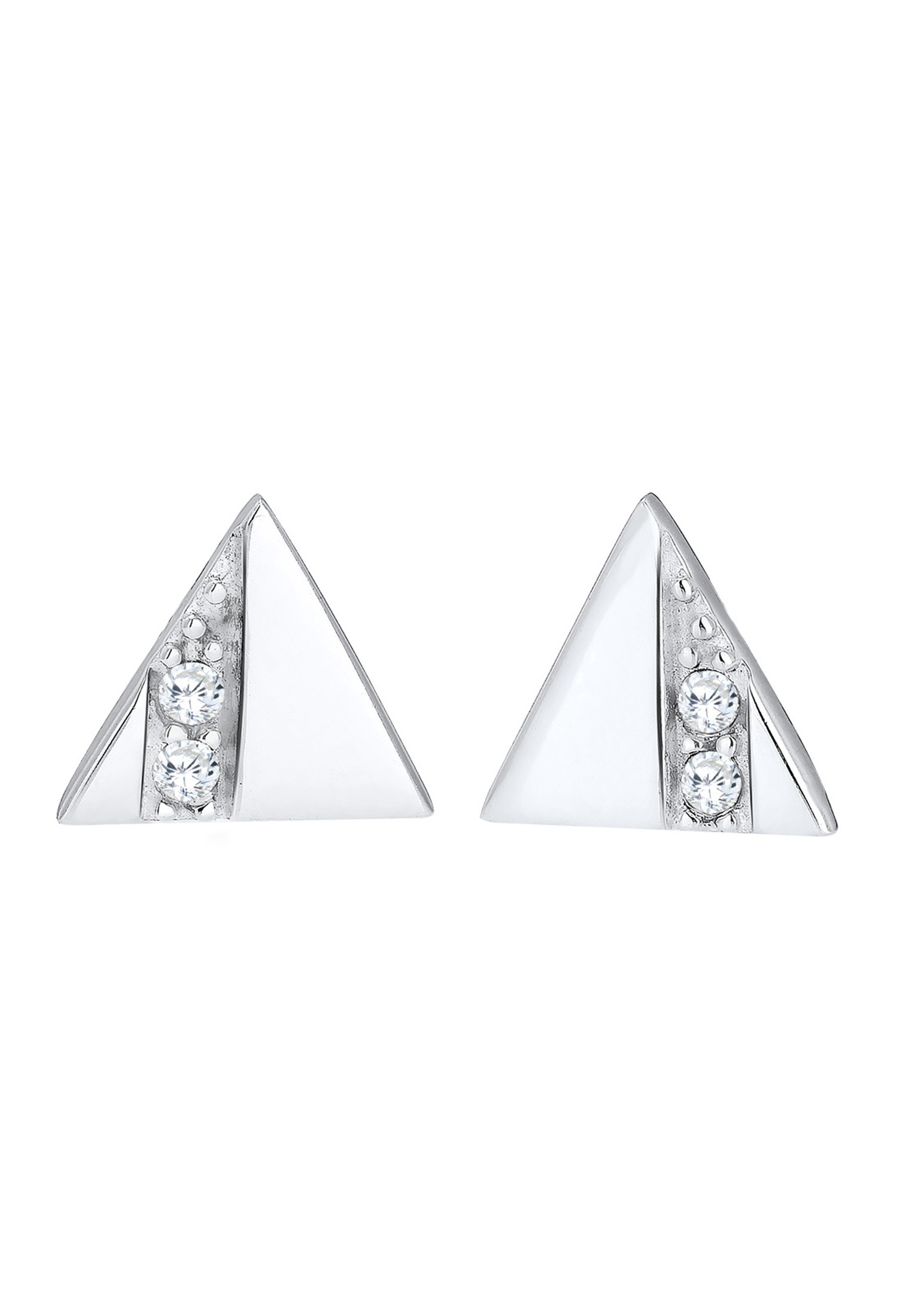 Elli Paar Ohrstecker »Dreieck Zirkonia Geo Trend 925 Silber«