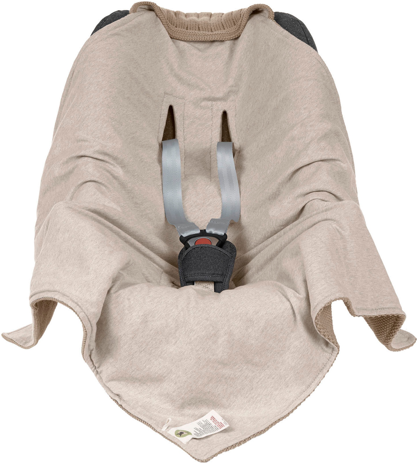 LÄSSIG Einschlagdecke »für Babyschale, taupe«, GOTS made with organic materials, zertifiziert durch BCS 27262
