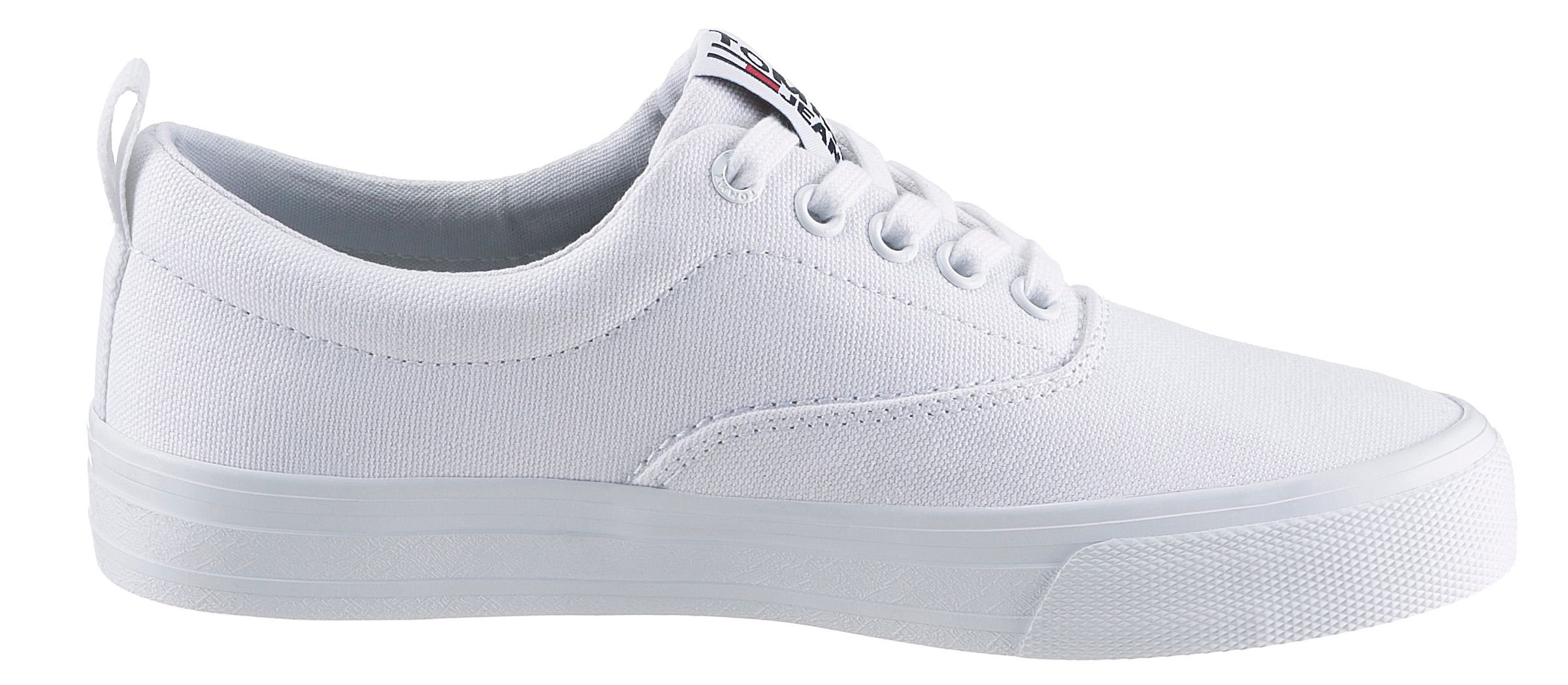 Tommy Jeans Sneaker »WMN CLASSIC TOMMY JEANS SNEAKER«, mit gepolstertem Schaftrand, Freizeitschuh, Halbschuh, Schnürschuh
