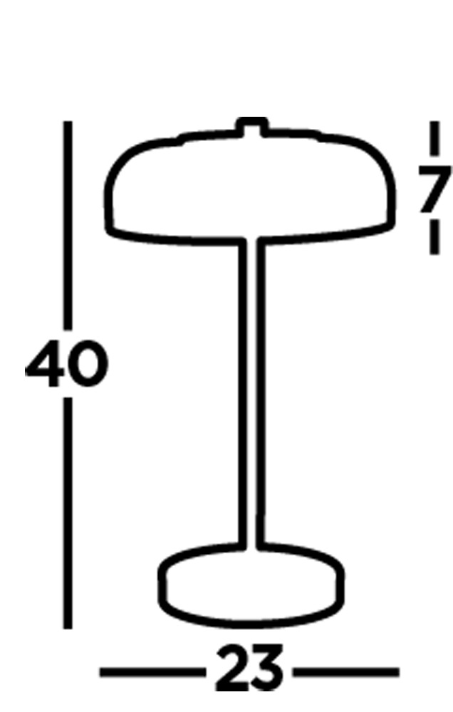 Searchlight Tischleuchte »Frisbee Table Lamp - Black Metal & Smoked Glass« LED-Modul 1 Stk. Warmweiß