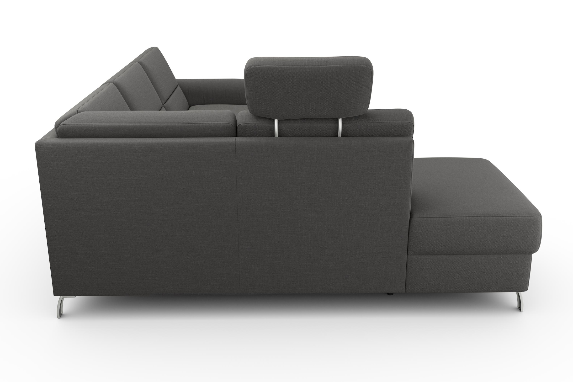 sit&more Ecksofa »Palmera L-Form«, Federkern, wahlweise mit Bettfunktion und mit/ohne Stauraum