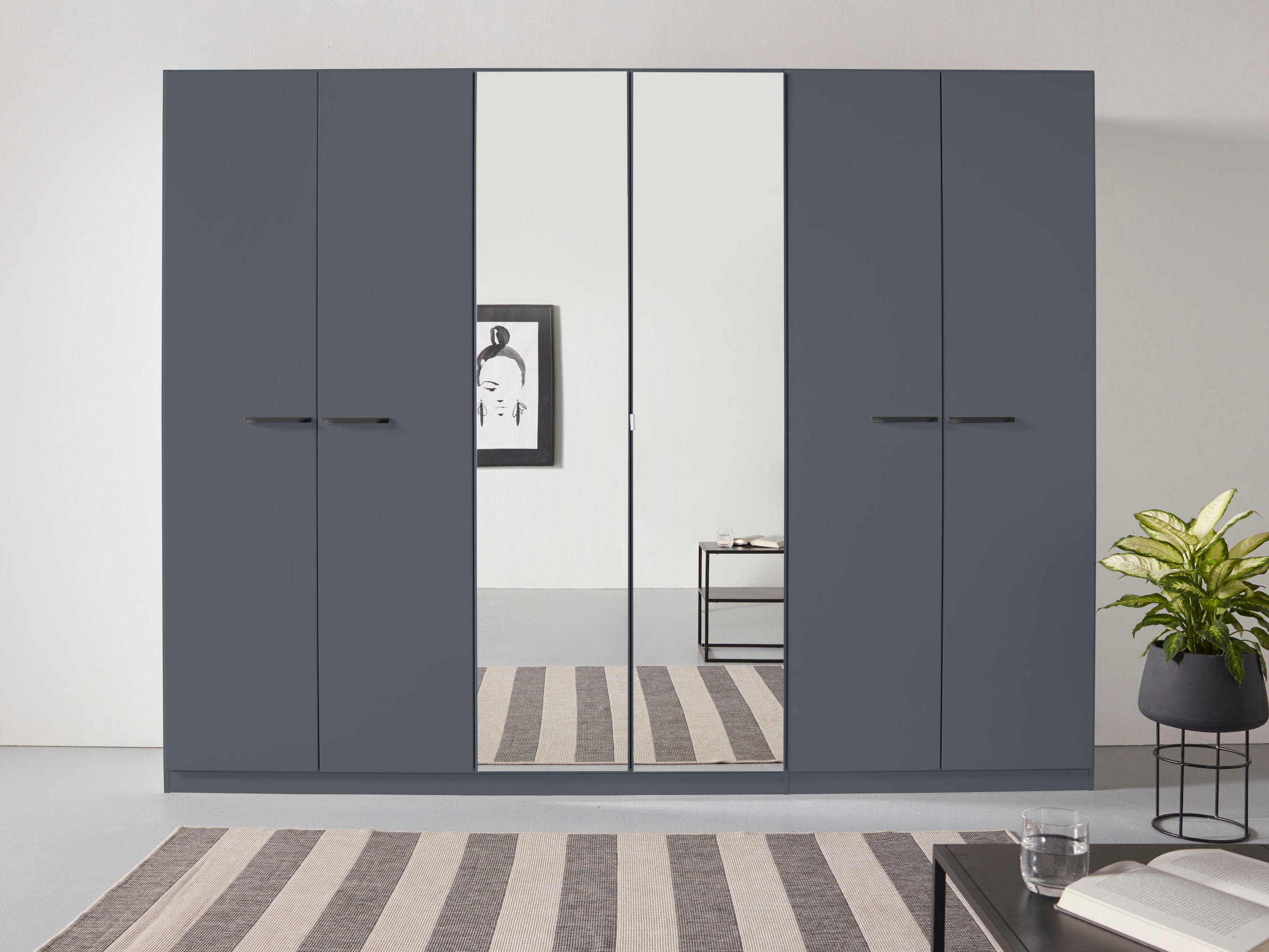rauch Drehtürenschrank »Kleiderschrank Schrank Garderobe TOPSELLER OTELI inkl. Inneneinteilung«, mit 3 Innenschubladen extra Böden optional mit Spiegel MADE IN GERMANY