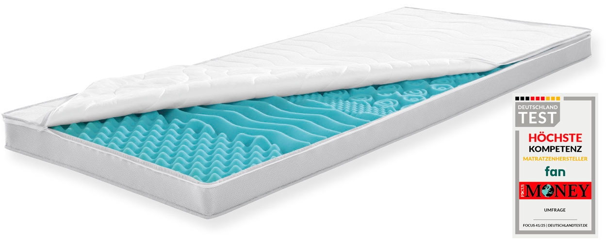 fan Topper »Big Komfort Plus, 7 Zonen Topper 90x200, 180x200 cm & weitere Größen« Matratze, Boxspringbett, Hausstauballergiker geeignet, ergonomisch