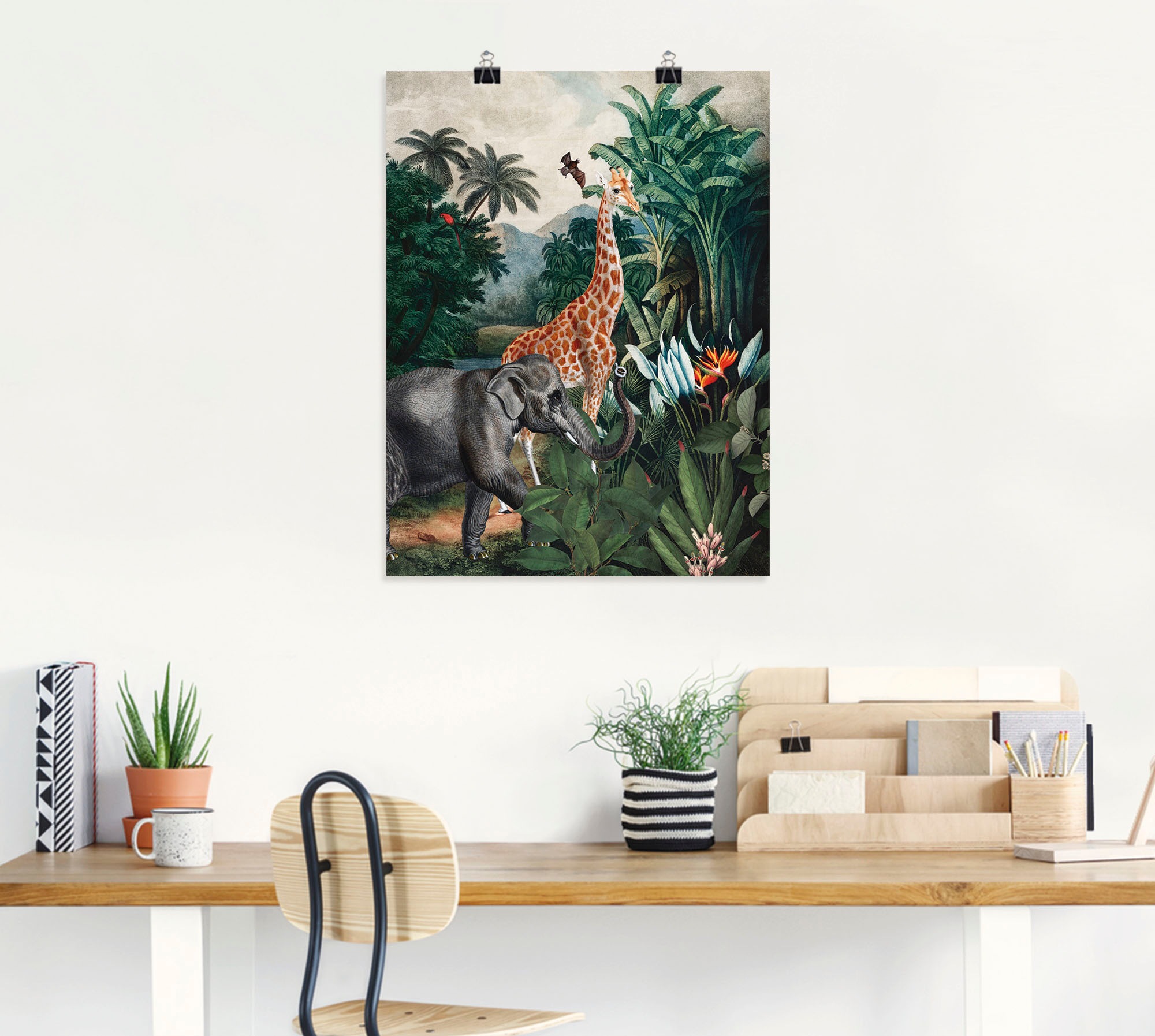 Artland Poster »Afrikanischer Dschungel« Wildtiere 1 Stk. tlg. ohne Rahmen