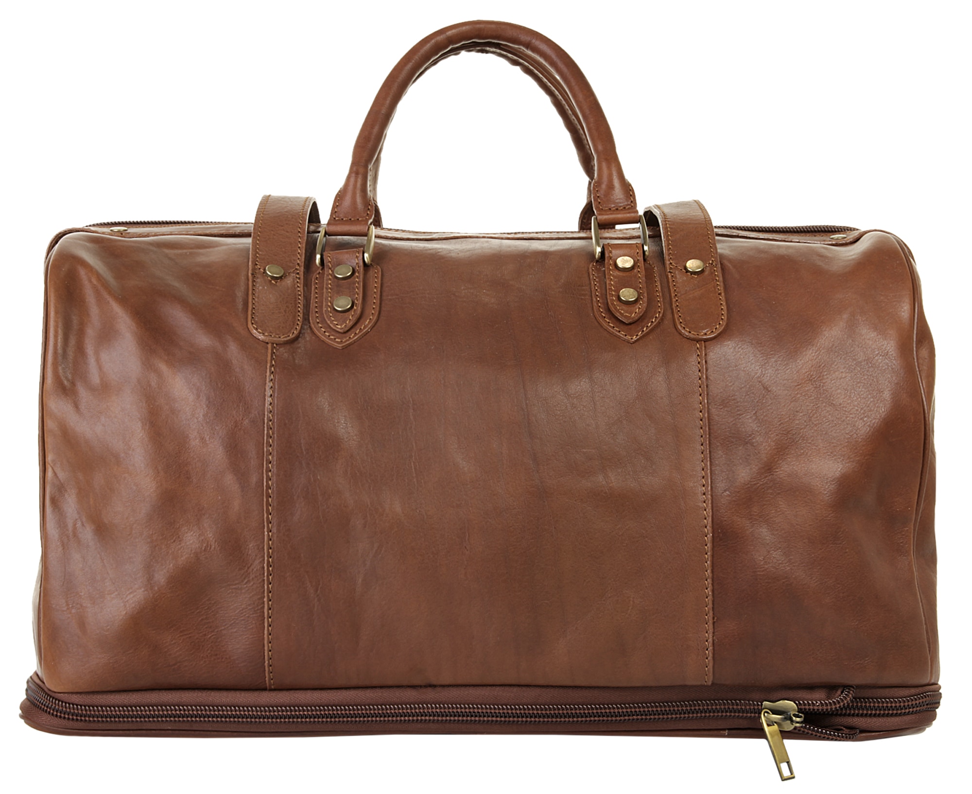 Piké Reisetasche, echt Leder, Made in Italy
