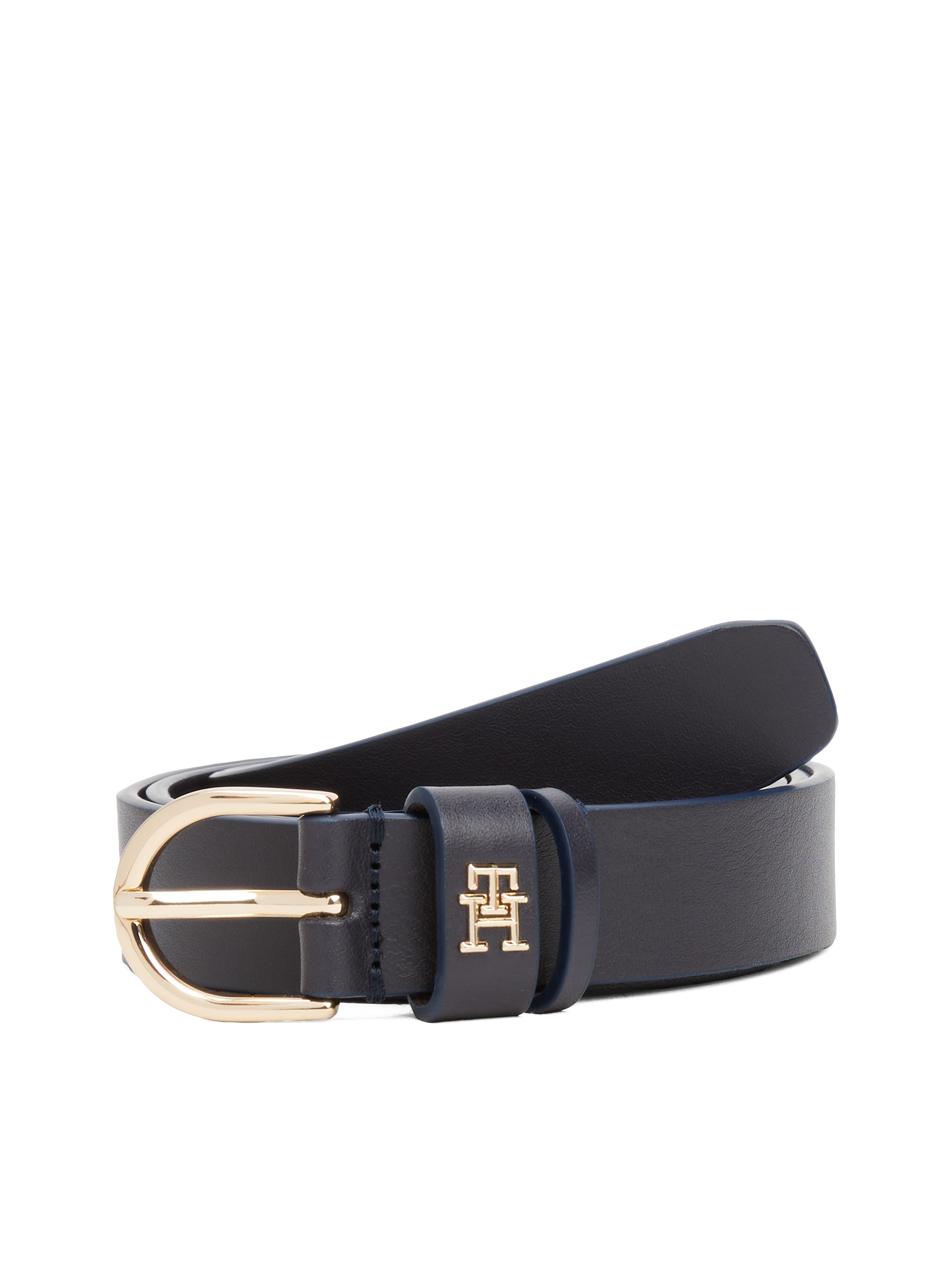 Tommy Hilfiger Ledergürtel »ESSENTIAL EFFORTLESS 2.5«, Logoemblem, weiche Haptik, ovale Einfachdornschließe