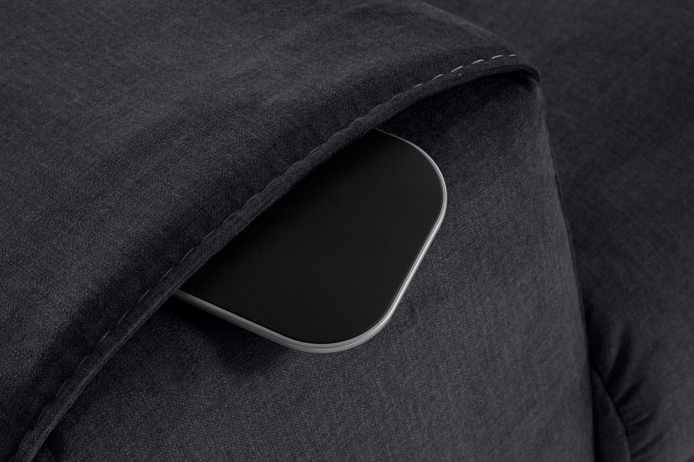 COTTA Ecksofa »Morven L-Form mit Kopfteilverstellung«, wahlweise mit Bettfunktion, Bettkasten & Wireless-Charger