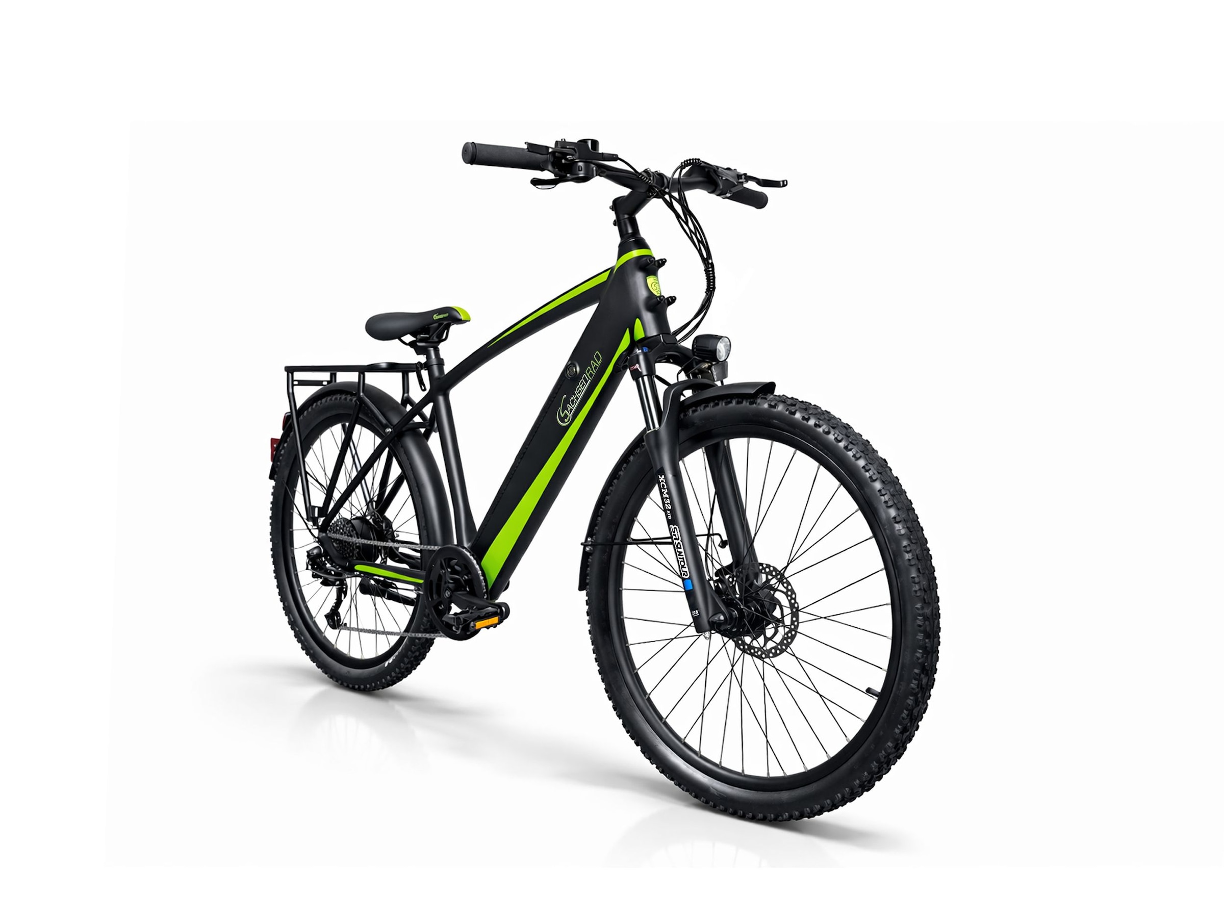 SachsenRad »R8T Flex III mit Gepäckträger« 9 Gang Shimano Kettenschaltung Heckmotor 250 W