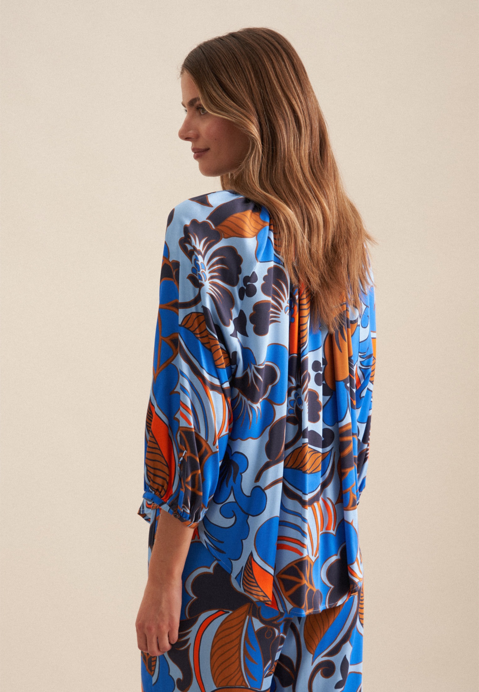 seidensticker Klassische Bluse »Schwarze Rose«, Tunika Floral