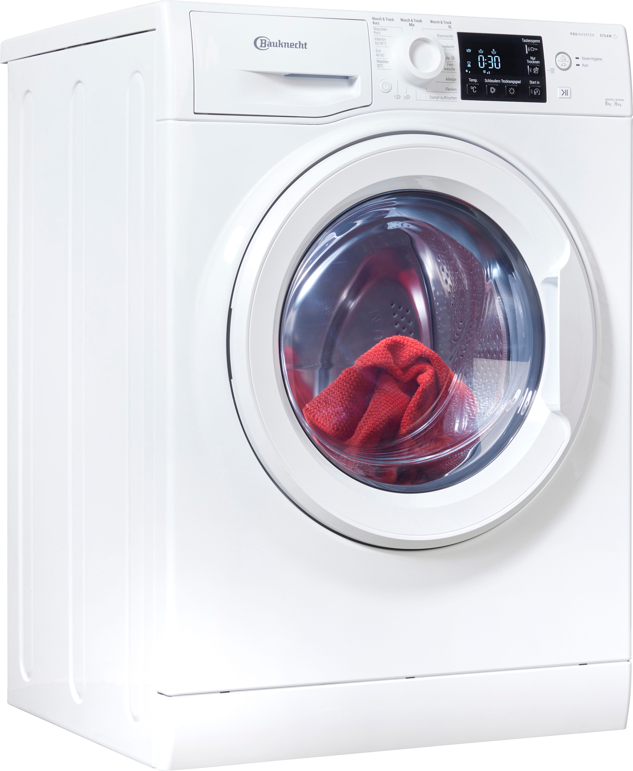 BAUKNECHT Waschtrockner »WT SUPER ECO 86 43 N« 8 kg /6 kg 75 dB(A) günstig online kaufen
