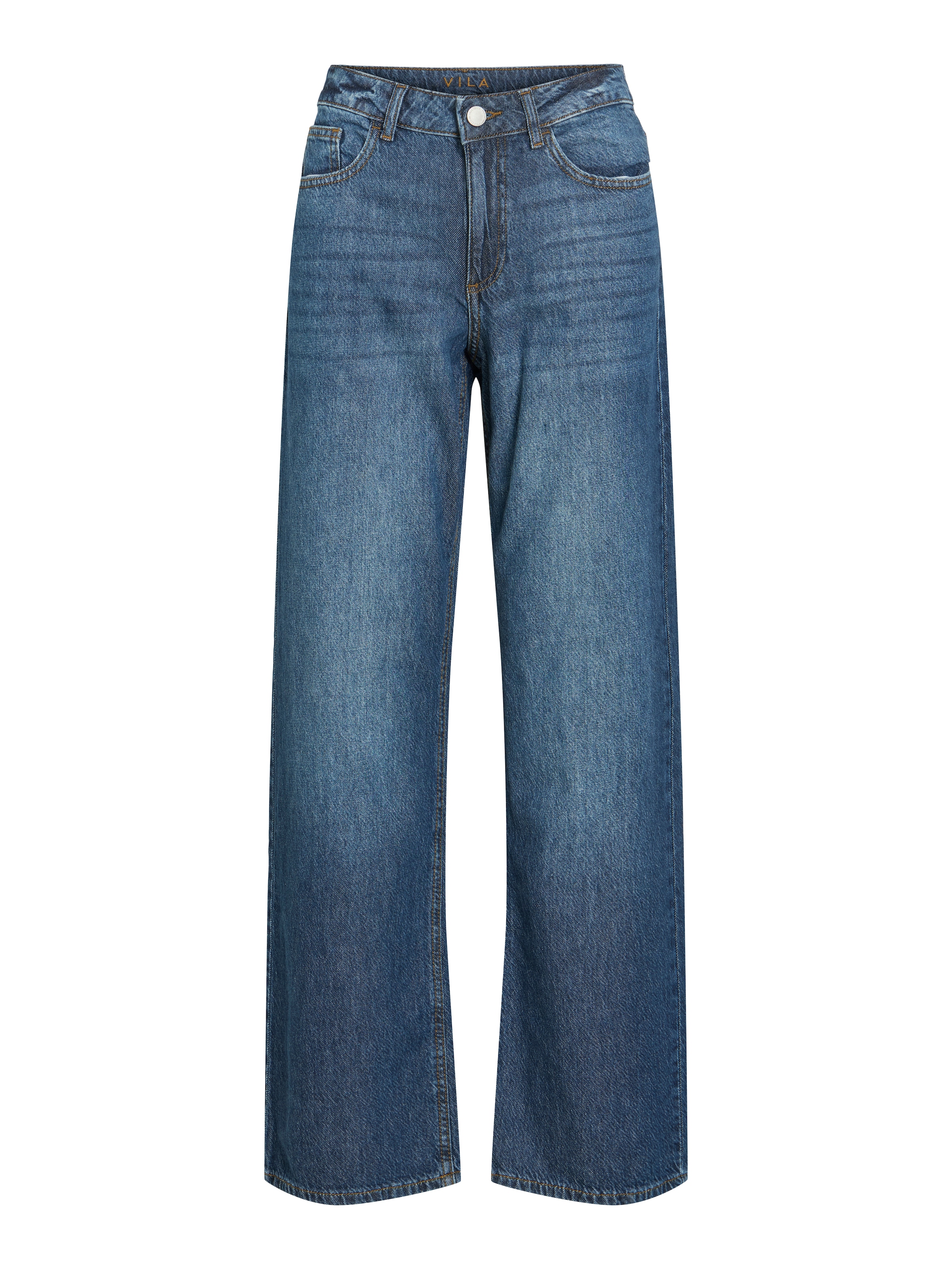 Vila Weite Jeans »VIPALMA RW WIDE JEANS DBD PAL20-NOOS« Baumwolle, regular waist, wide fit