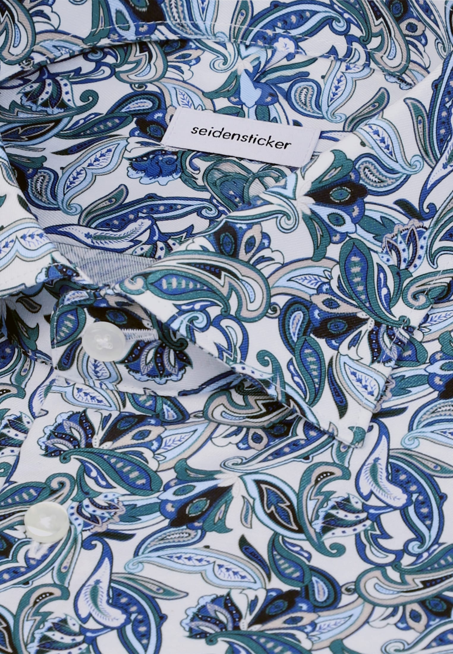 seidensticker Businesshemd »Schwarze Rose« Slim 1/1 Kentkragen Druck