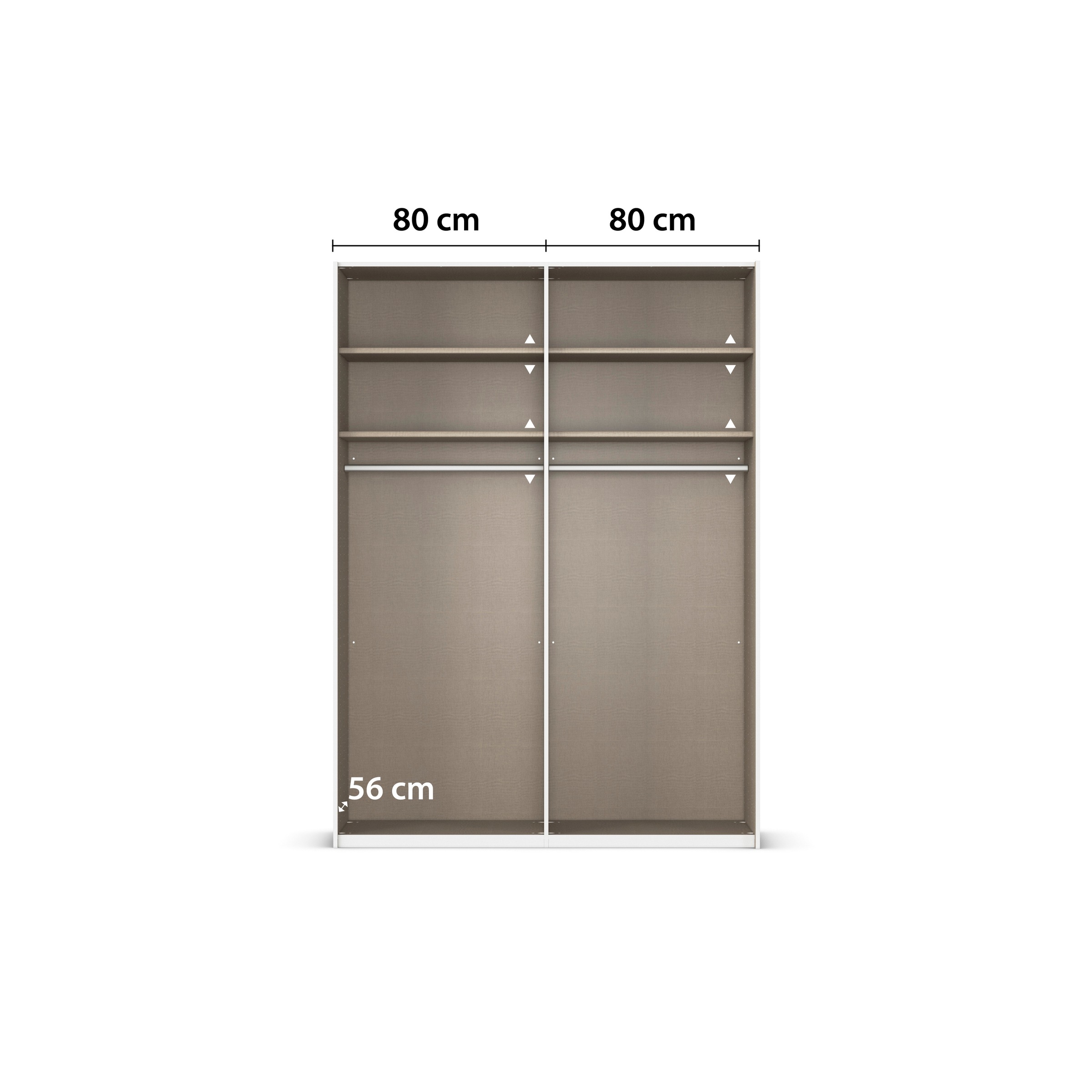 rauch Schwebetürenschrank »Kleiderschrank Schrank Garderobe Schlafzimmerschrank CONTIDO«, (in 3 verschiedenen Ausstattungen BASIC/CLASSIC/PREMIUM), aus hochwertigem Material in 6 Breiten 2 Griff-Farben MADE IN GERMANY