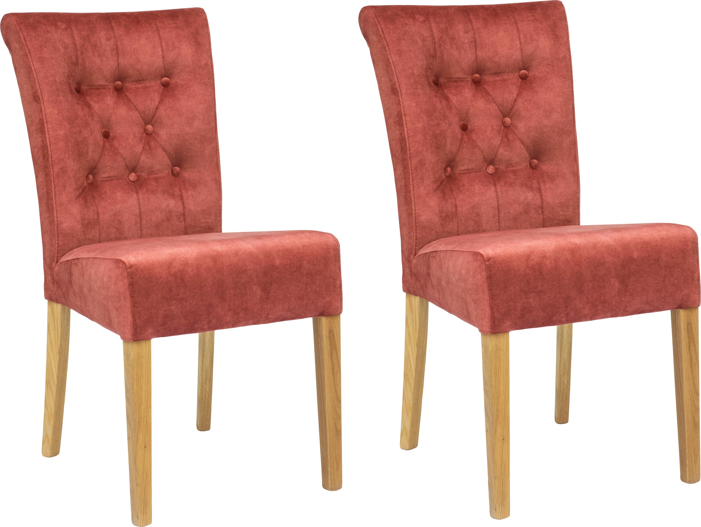 Home affaire Polsterstuhl »Queen«, (Set), 2 St., Samtvelours, Esszimmerstuh günstig online kaufen