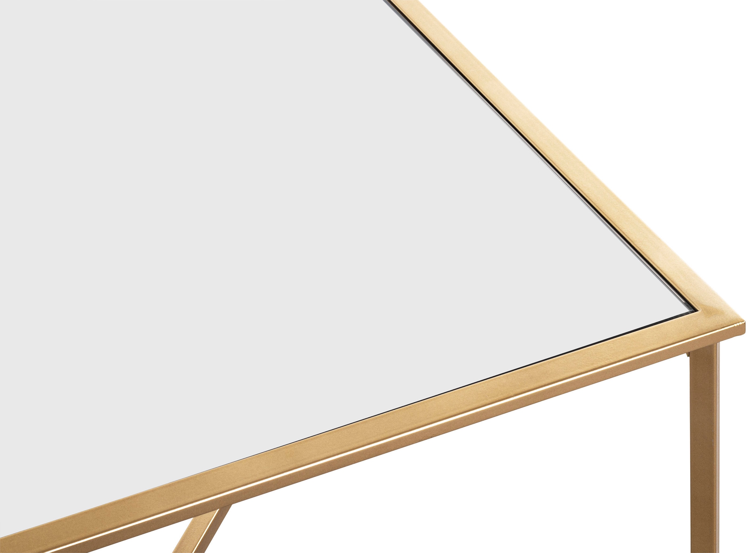 HAKU Beistelltisch »Sofatisch, Wohnzimmertisch« 1 Stk. tlg. quadratisch - aus Metall Gold B/T/H 60/60/45 cm