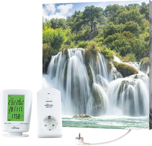 Marmony Infrarotheizung »Motiv Wasserfall«, BxHxT: 50x60x2 cm, mit Fernbedi günstig online kaufen