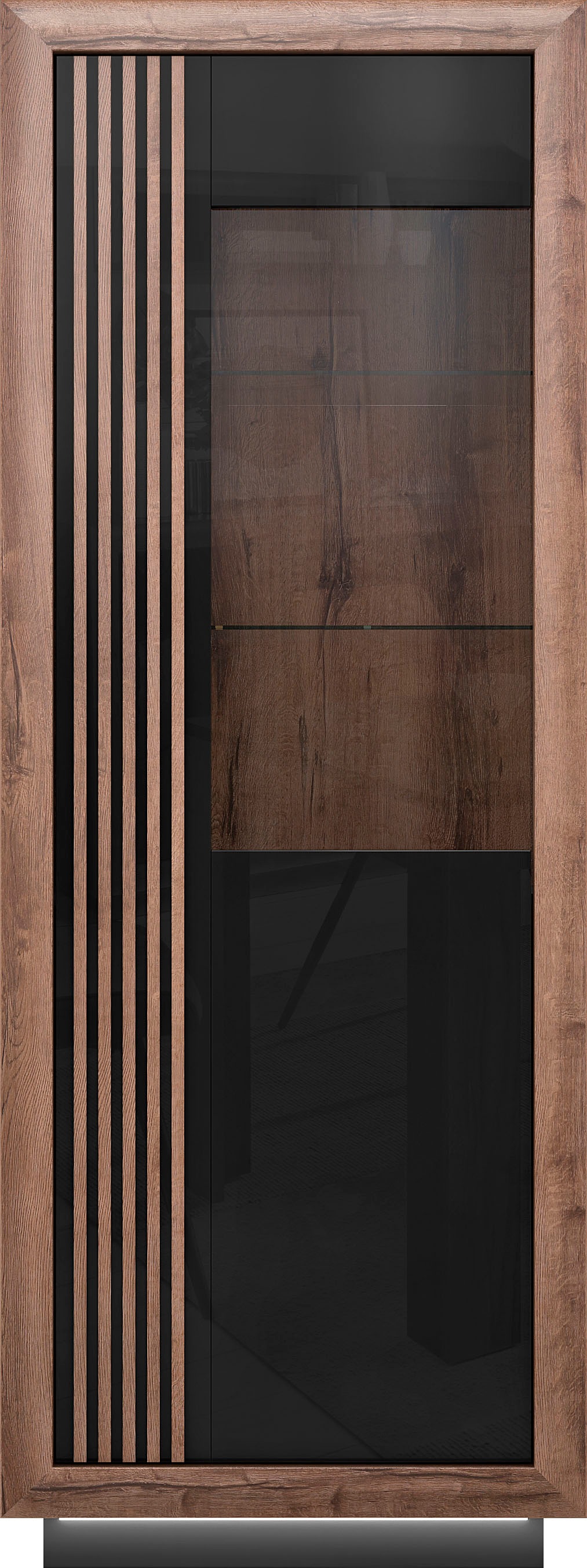 FORTE Vitrine »Savona«, Höhe 197 cm, inkl. Sockelbeleuchtung günstig online kaufen