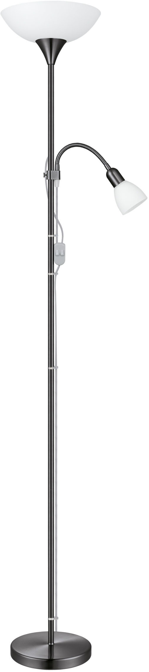 EGLO Stehlampe »UP 2 Stehlampe - Stahl - E27;E14 - 1X60W;1X18W - IP20« E27 günstig online kaufen