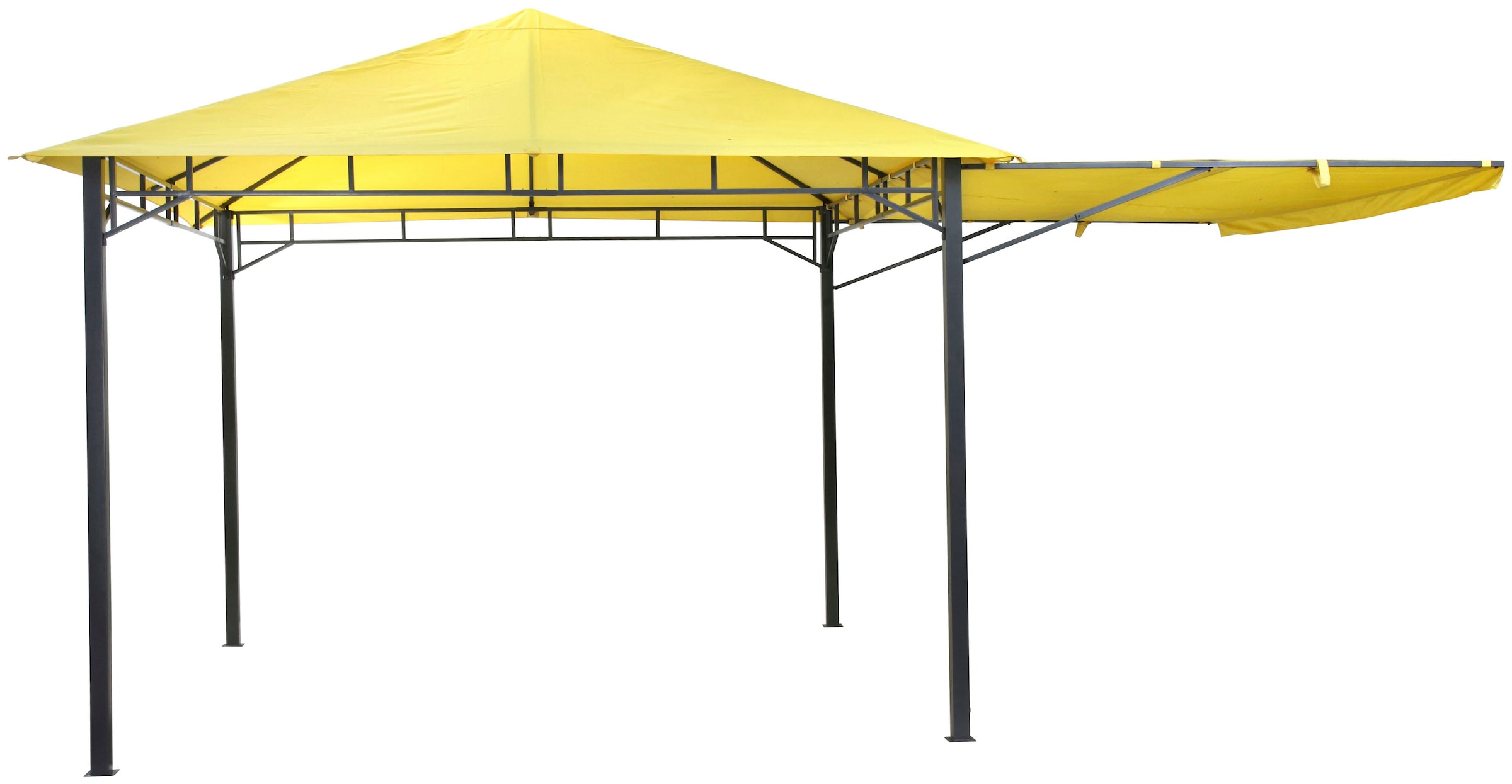 Tepro Pavillon »Lehua«, (Set, inkl. Ersatzdach), BxTxH: 330x330x285 cm, Seitenteil als Markise ausklappbar