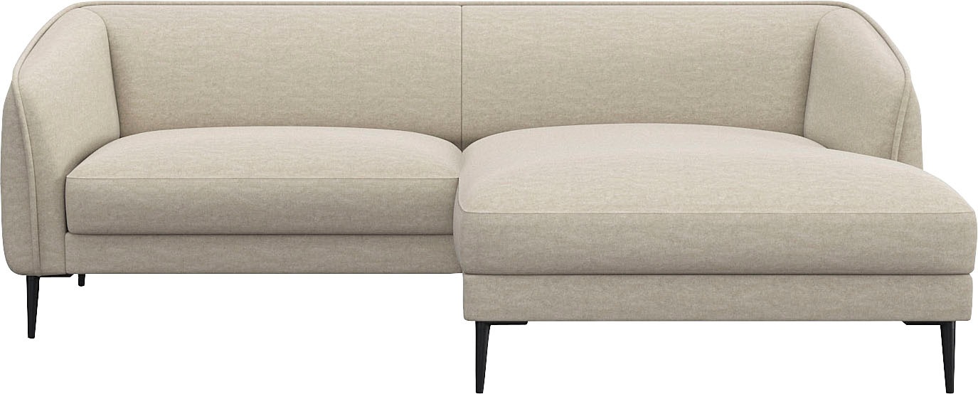 FLEXLUX Ecksofa »Belle Designsofa, bequem durch Kaltschaum im Sitz«, Skandi günstig online kaufen