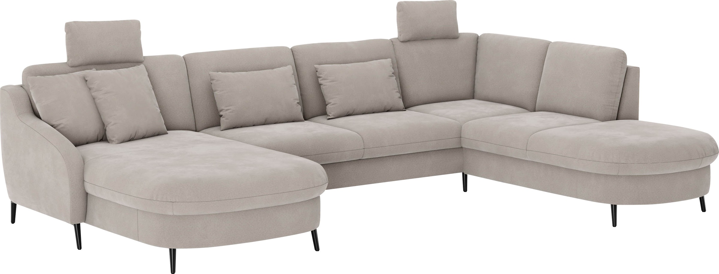 sit&more Wohnlandschaft »Soul U-Form«, wahlweise mit Bettfunktion und Bettkasten oder Schubkasten